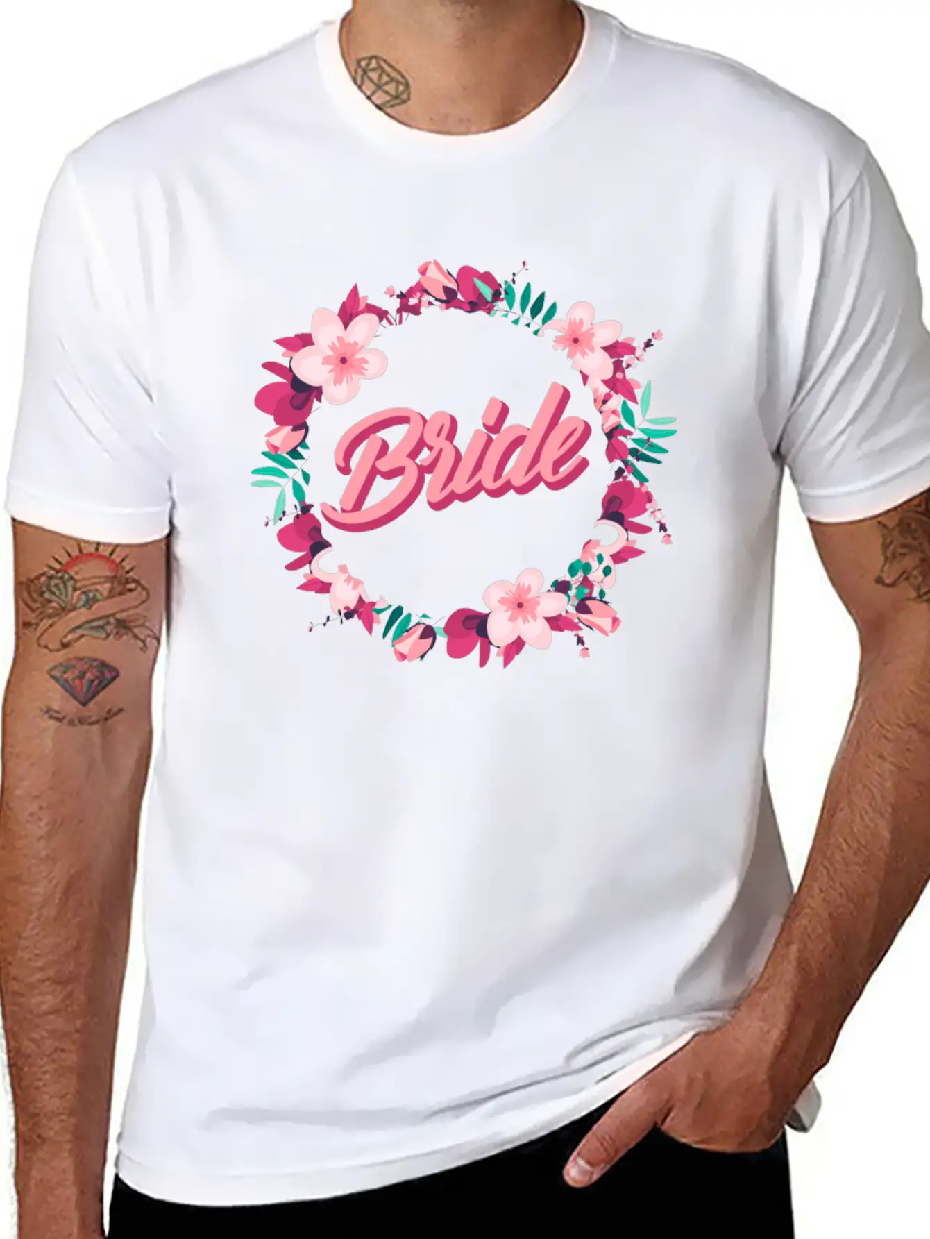 Girl Bride Bachelorette Marriage Gift Stylish Everyday T-Shirt – Unisex Basic Cotton Tee