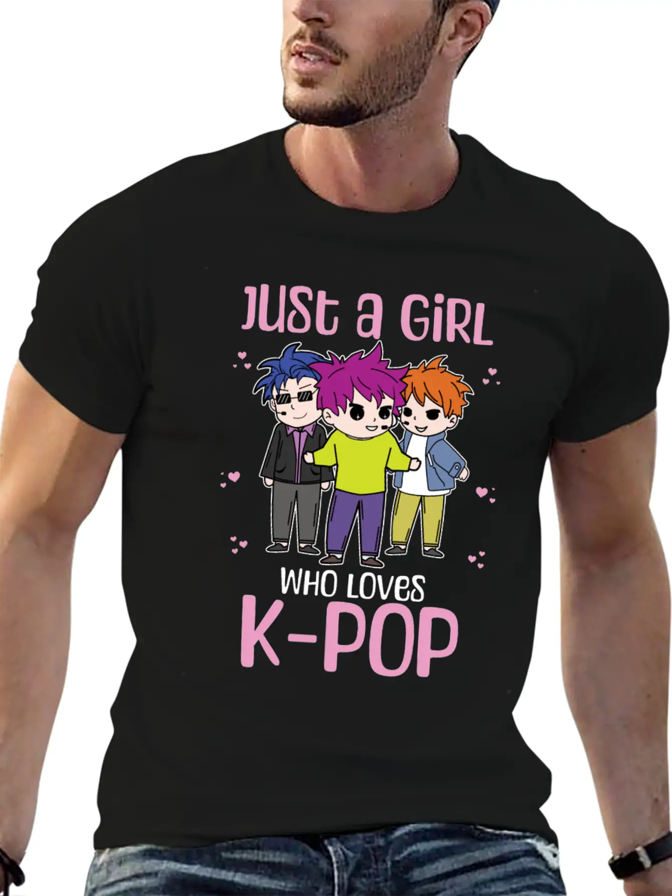 Girl Loves K-Pop K-Drama Korean Bias Timeless Short Sleeve Tee – Comfy And Minimalist Design