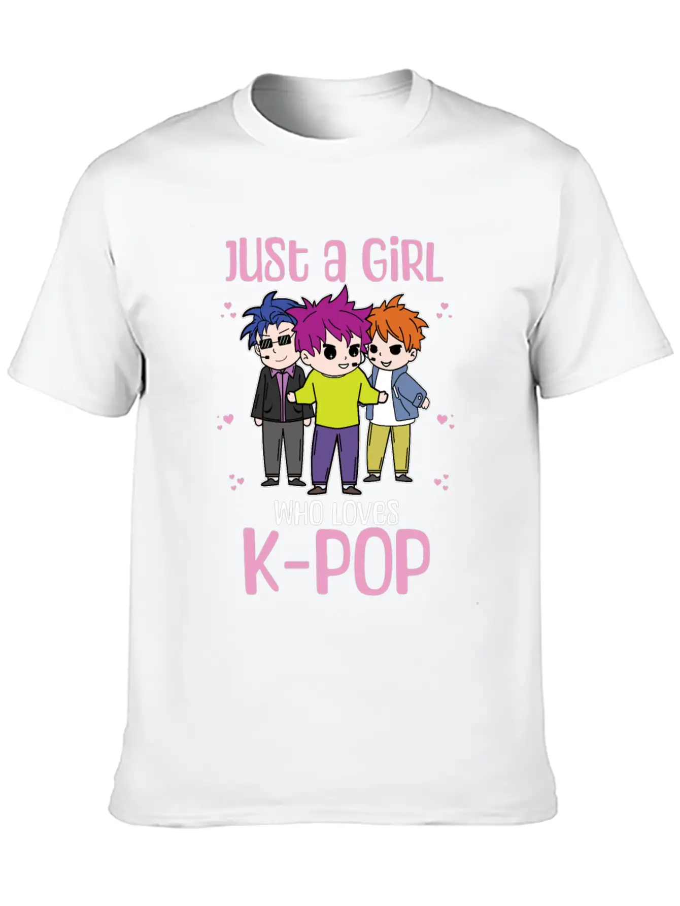 Girl Loves K-Pop K-Drama Korean Bias Timeless Short Sleeve Tee – Comfy And Minimalist Design