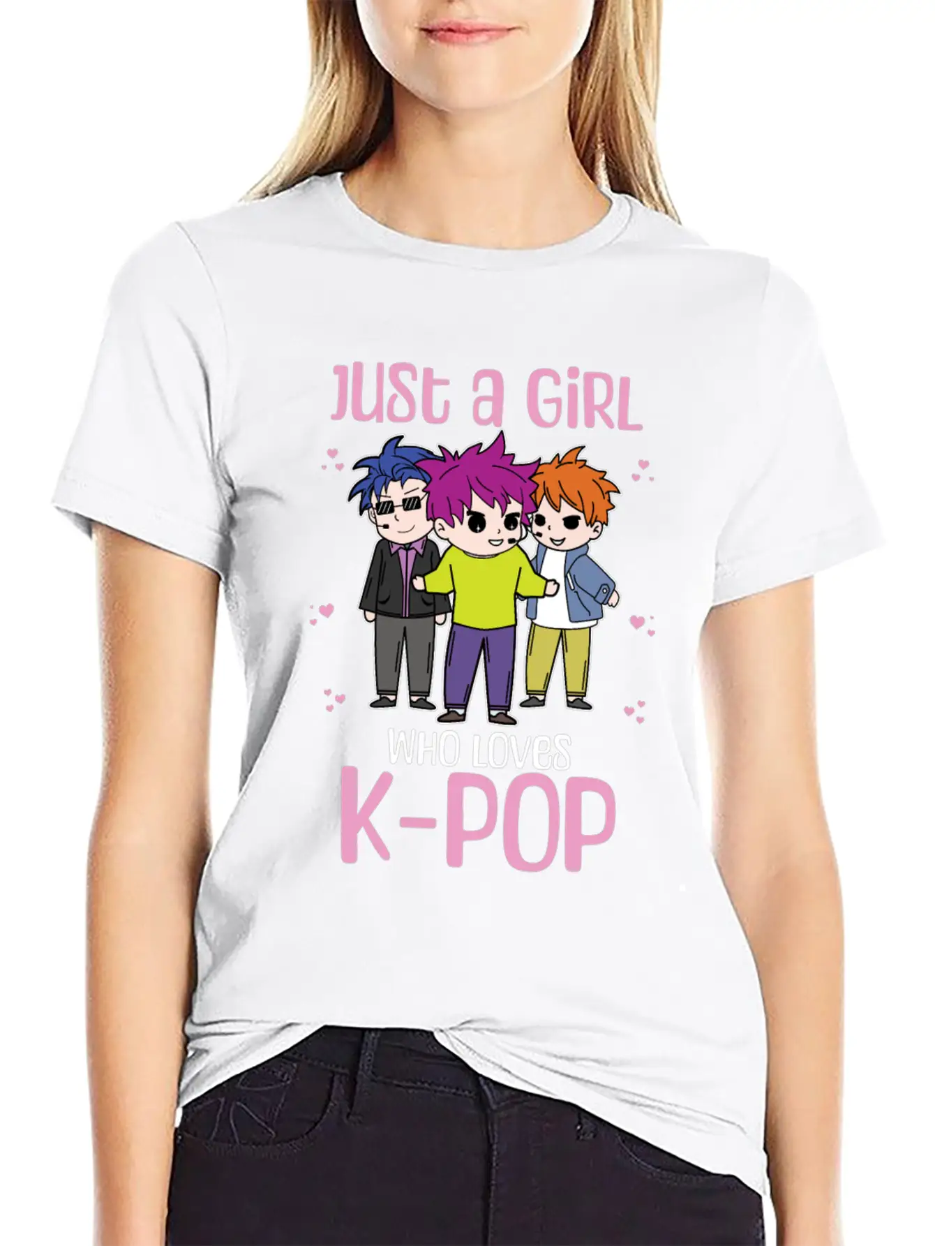 Girl Loves K-Pop K-Drama Korean Bias Timeless Short Sleeve Tee – Comfy And Minimalist Design