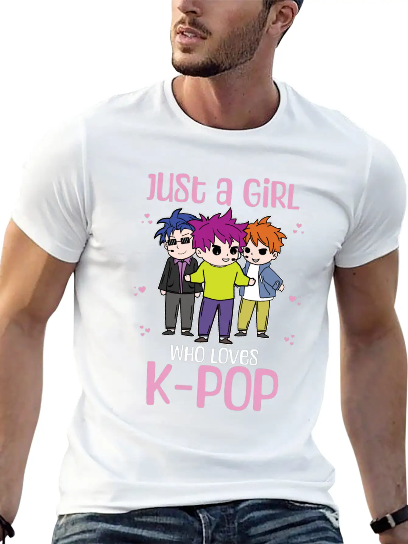 Girl Loves K-Pop K-Drama Korean Bias Timeless Short Sleeve Tee – Comfy And Minimalist Design