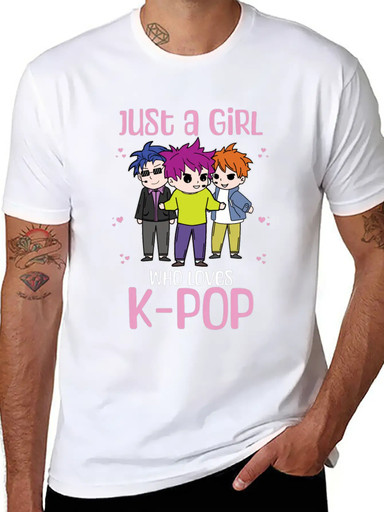 Girl Loves K-Pop K-Drama Korean Bias Timeless Short Sleeve Tee – Comfy And Minimalist Design