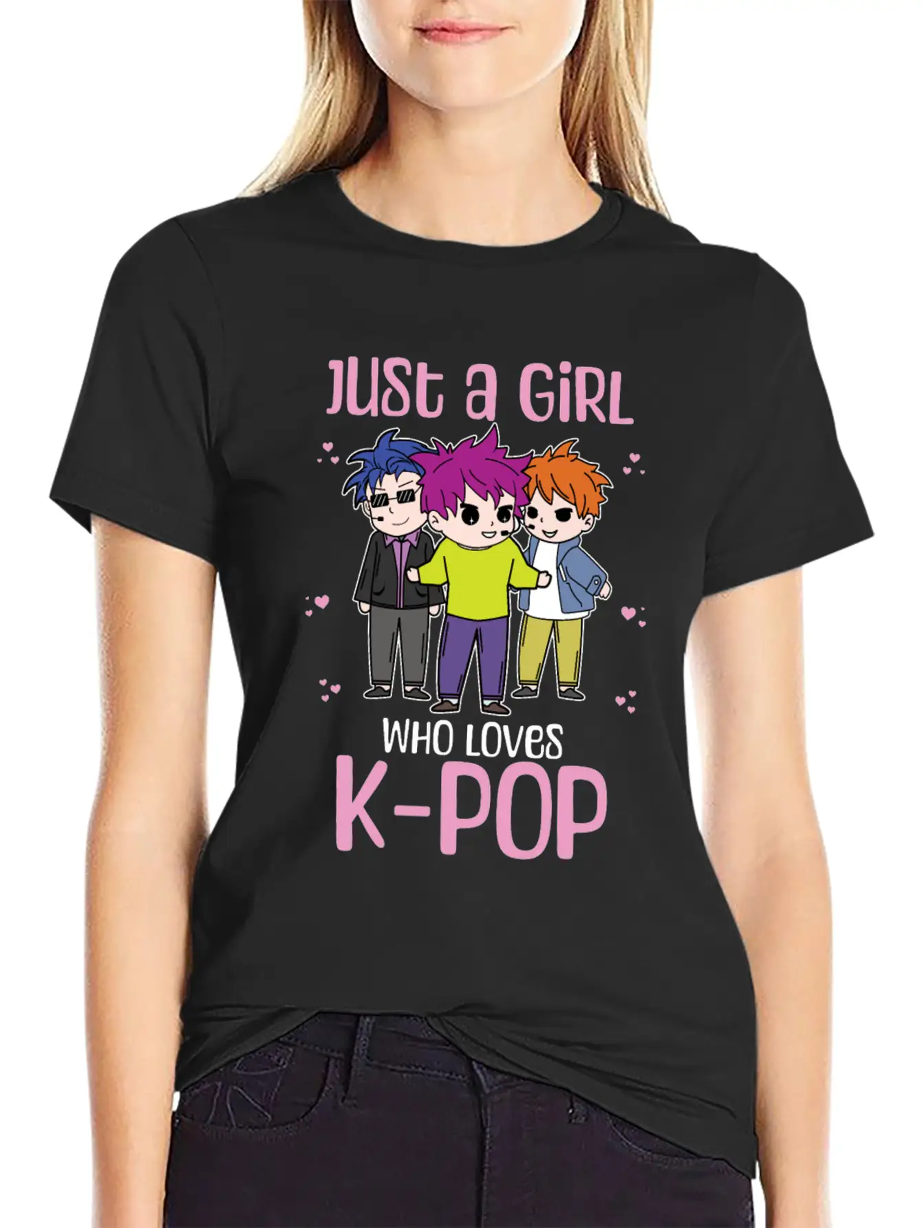 Girl Loves K-Pop K-Drama Korean Bias Timeless Short Sleeve Tee – Comfy And Minimalist Design
