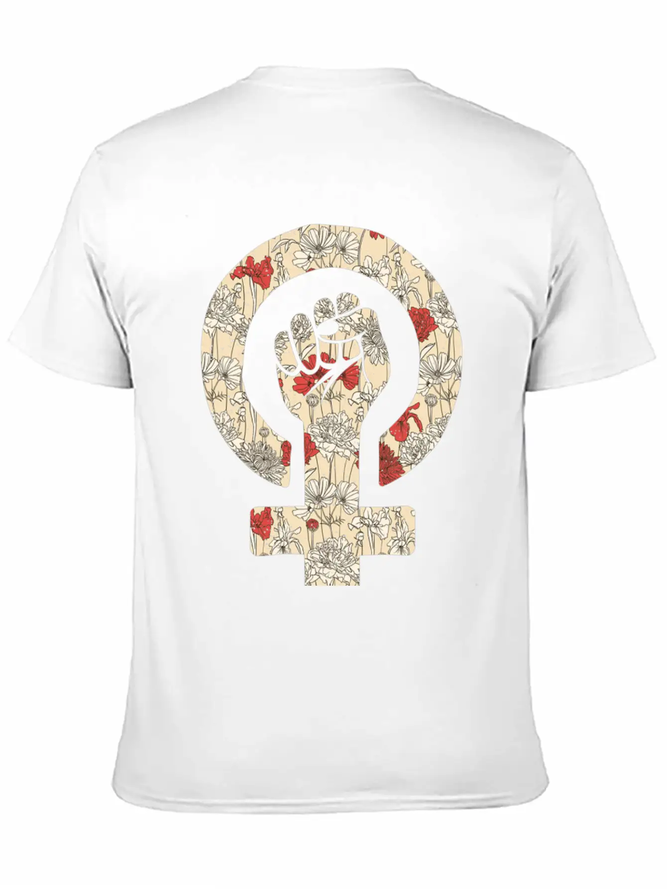 Girl Power Floral Relaxed Everyday Tee – Lightweight And Durable Cotton