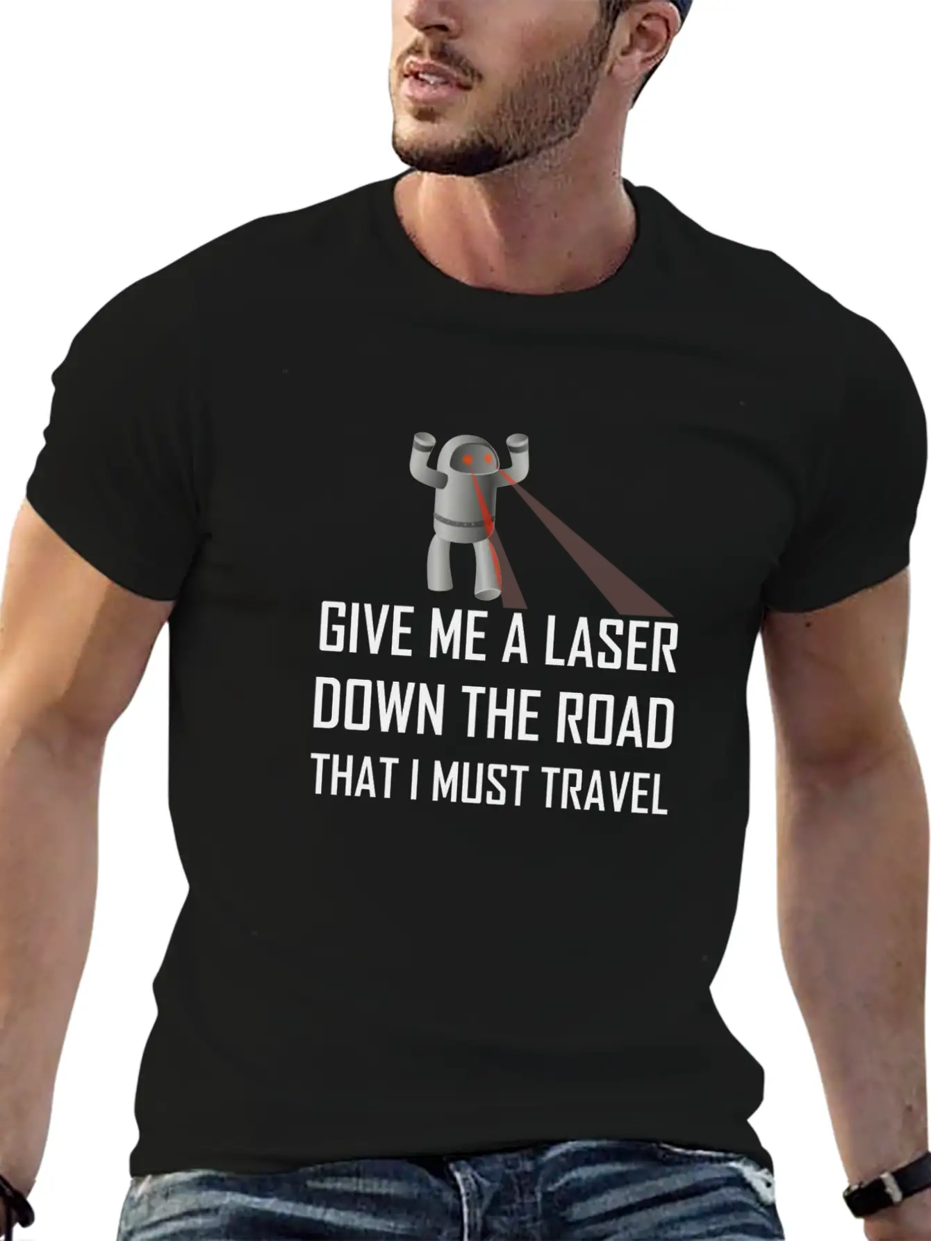 Give Me A Laser Funny Mis Comfortable Minimalist Graphic Tee – Summer Style Essential