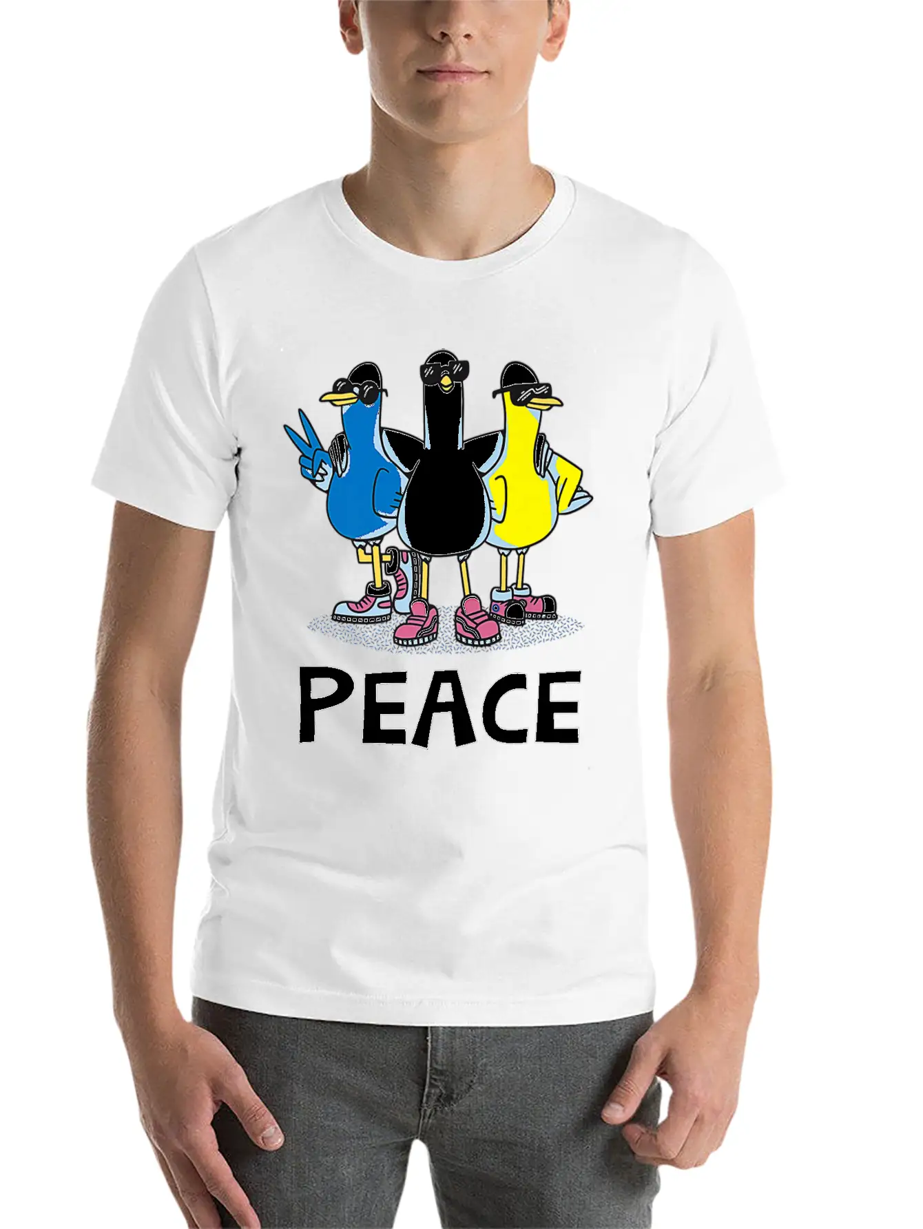 Give Peace A Chance Peace World Peace Love Peace Timeless Short Sleeve Tee – Comfy And Minimalist Design