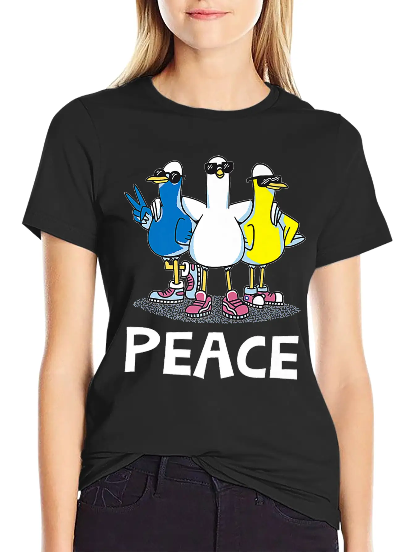 Give Peace A Chance Peace World Peace Love Peace Timeless Short Sleeve Tee – Comfy And Minimalist Design