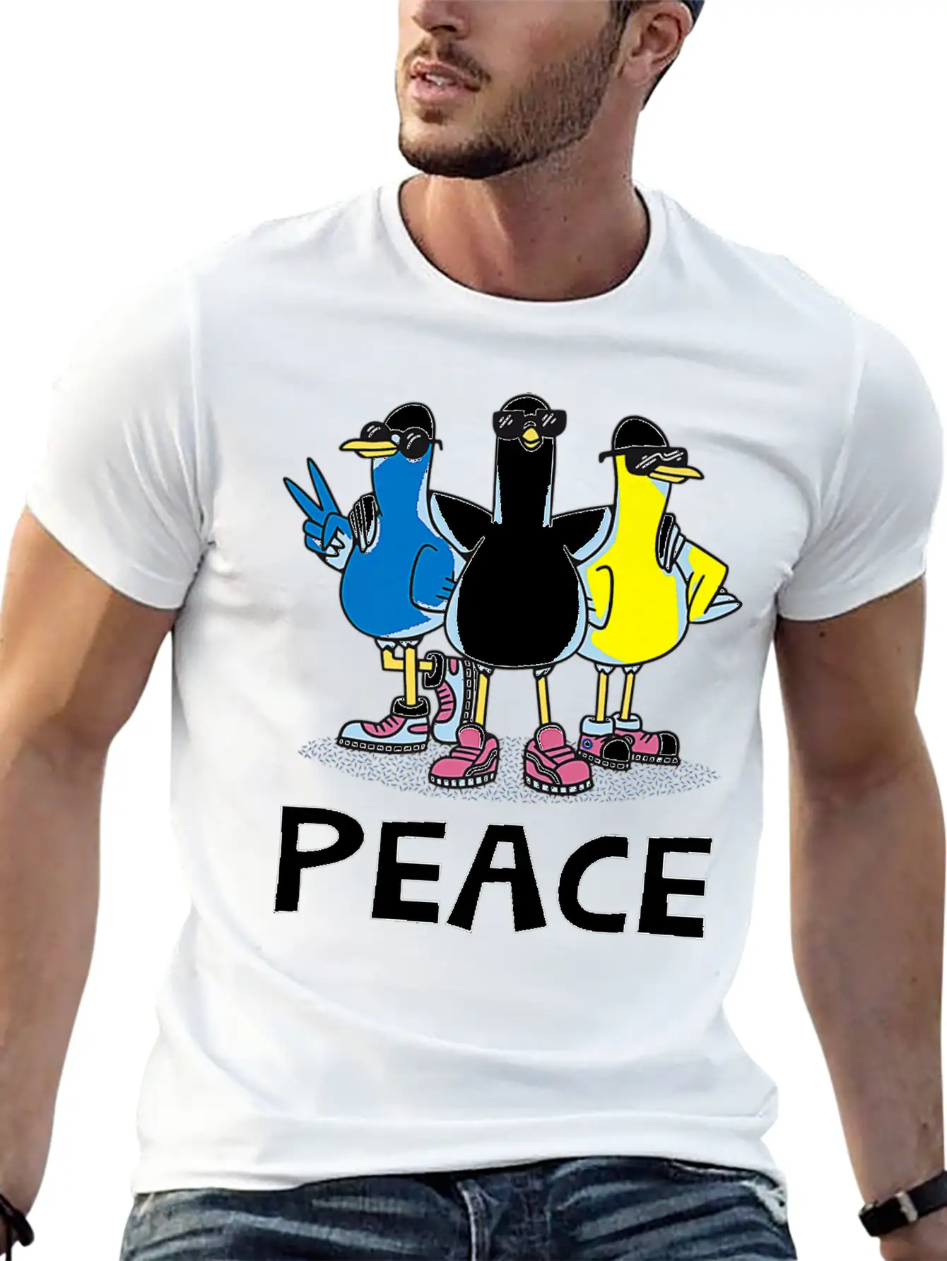 Give Peace A Chance Peace World Peace Love Peace Timeless Short Sleeve Tee – Comfy And Minimalist Design