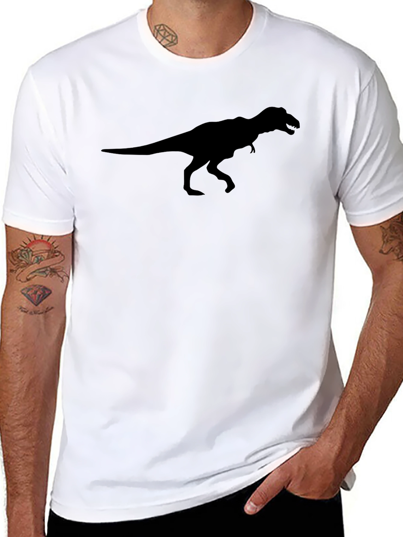 Black T-Rex Graphic Tee - Stylish & Comfortable
