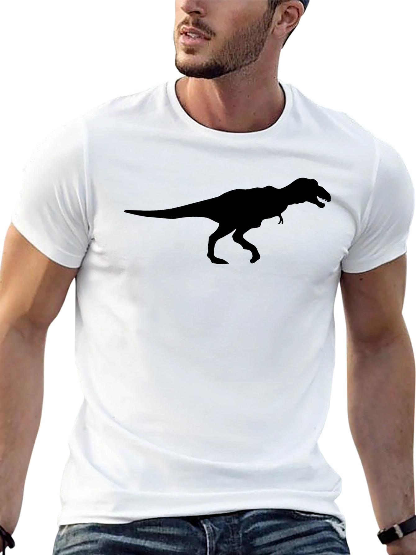 Black T-Rex Graphic Tee - Stylish & Comfortable