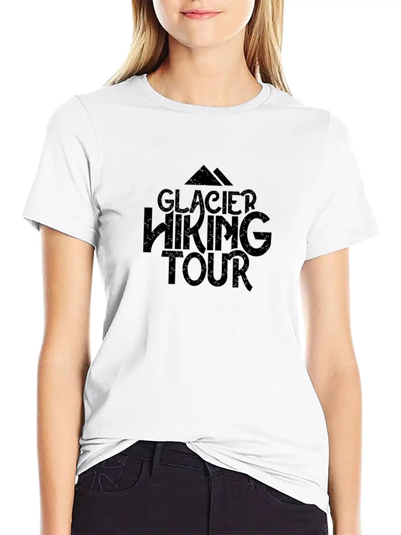 Glacier Hiking Comfortable Minimalist Graphic Tee – Summer Style Essential