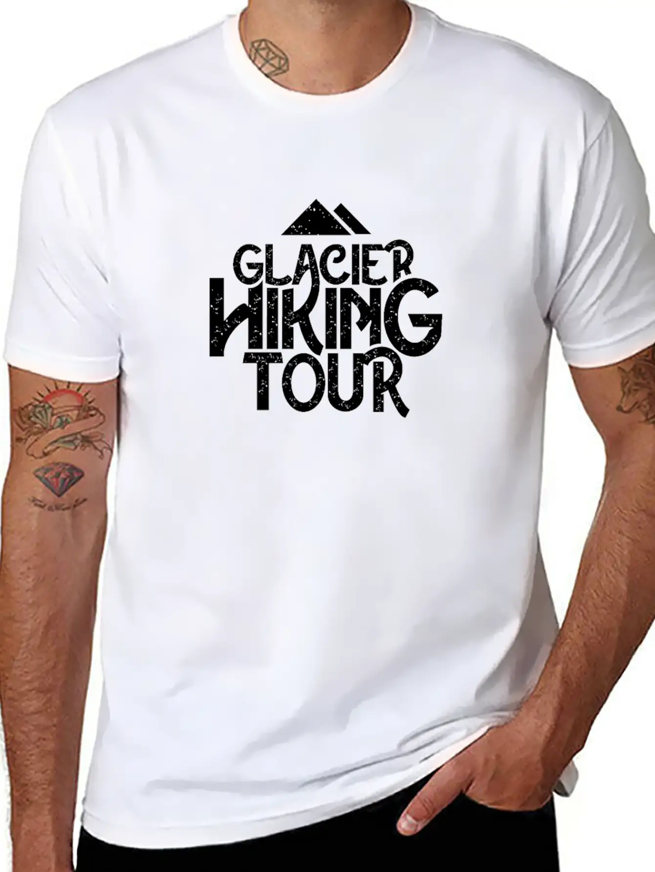 Glacier Hiking Comfortable Minimalist Graphic Tee – Summer Style Essential
