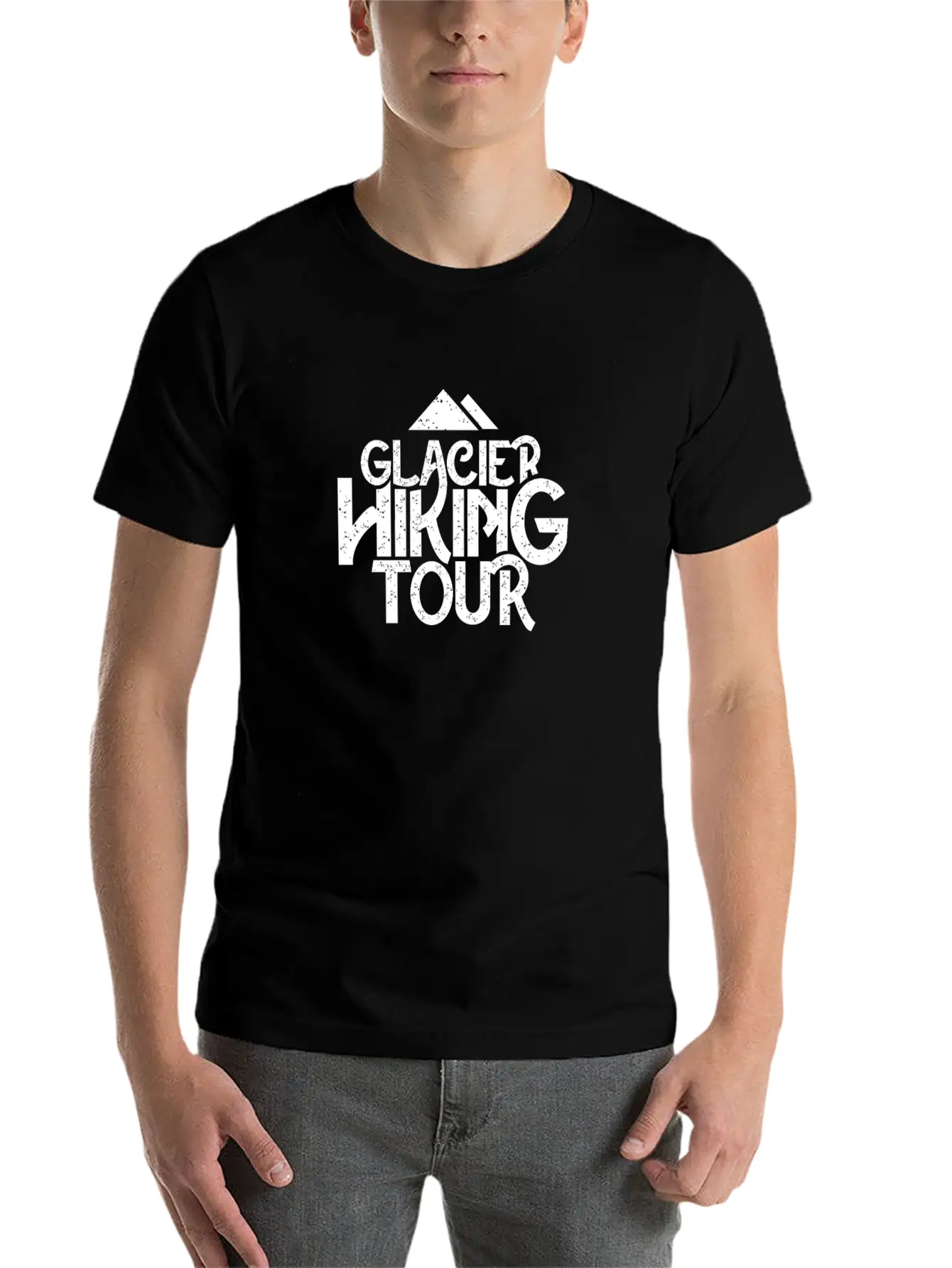Glacier Hiking Comfortable Minimalist Graphic Tee – Summer Style Essential
