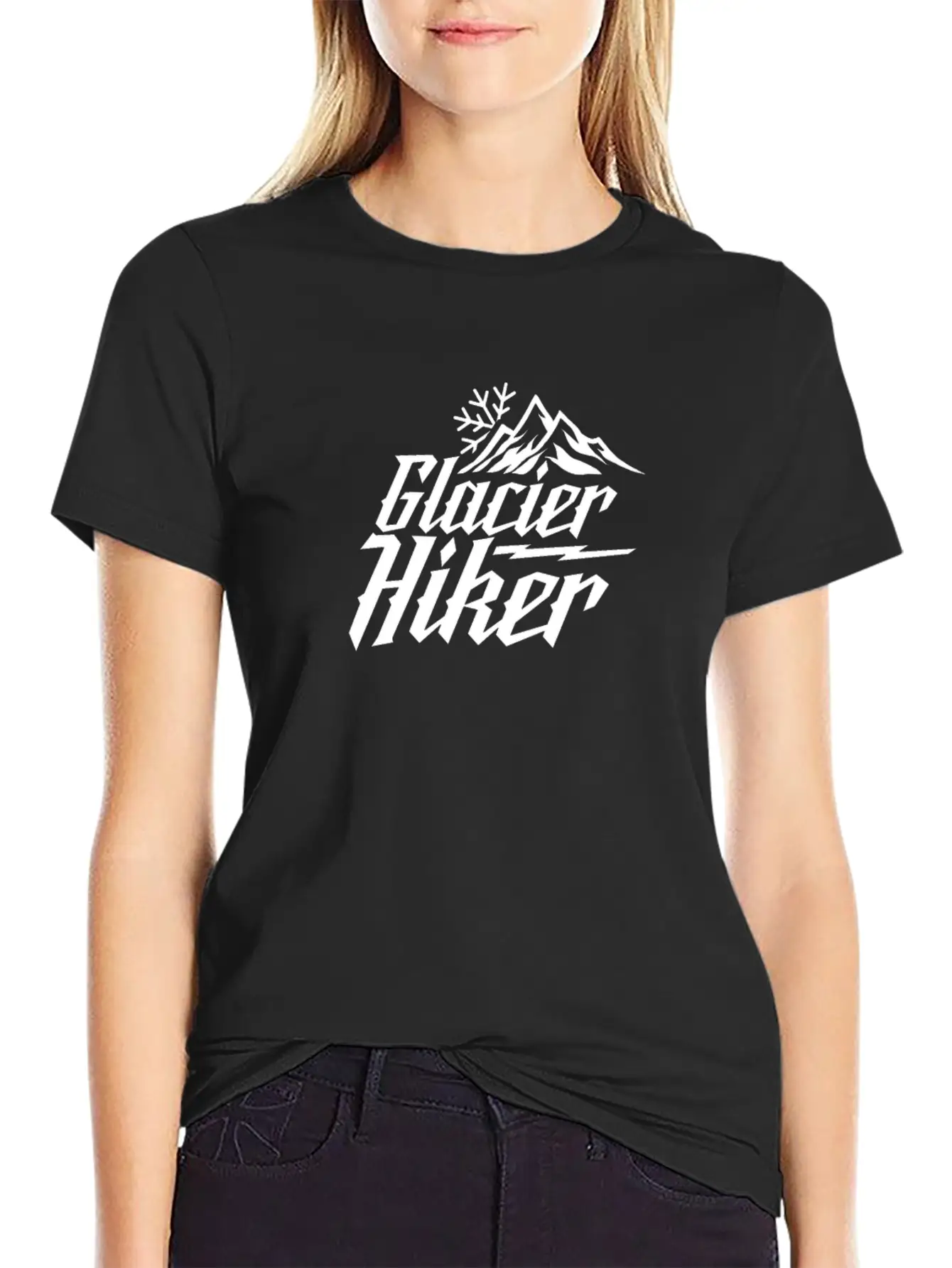 Glacier Hiking Hike Team Glaciers Glacier Hiker Unisex Short Sleeve Soft Cotton T-Shirt – Casual Everyday Wear