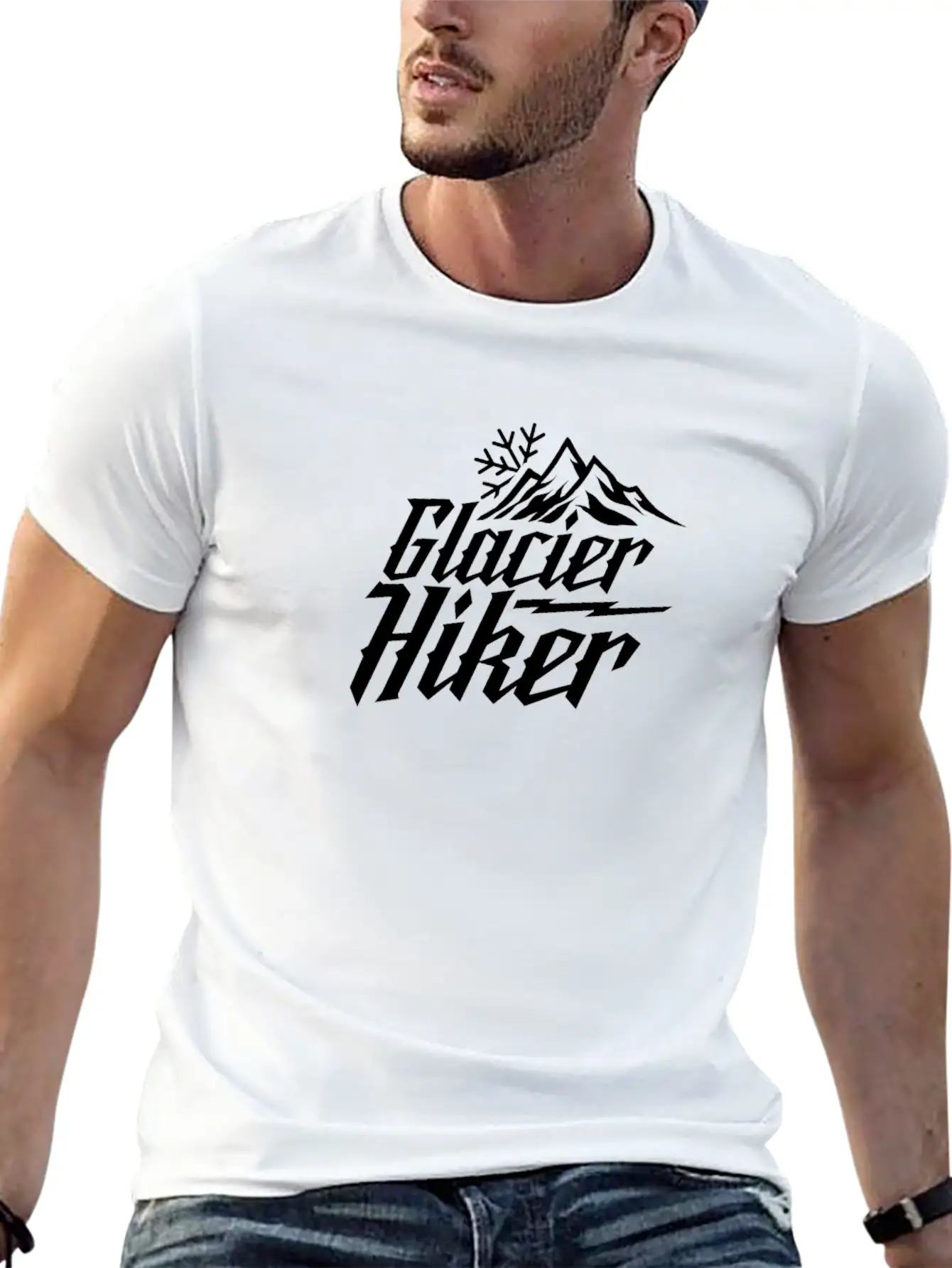 Glacier Hiking Hike Team Glaciers Glacier Hiker Unisex Short Sleeve Soft Cotton T-Shirt – Casual Everyday Wear