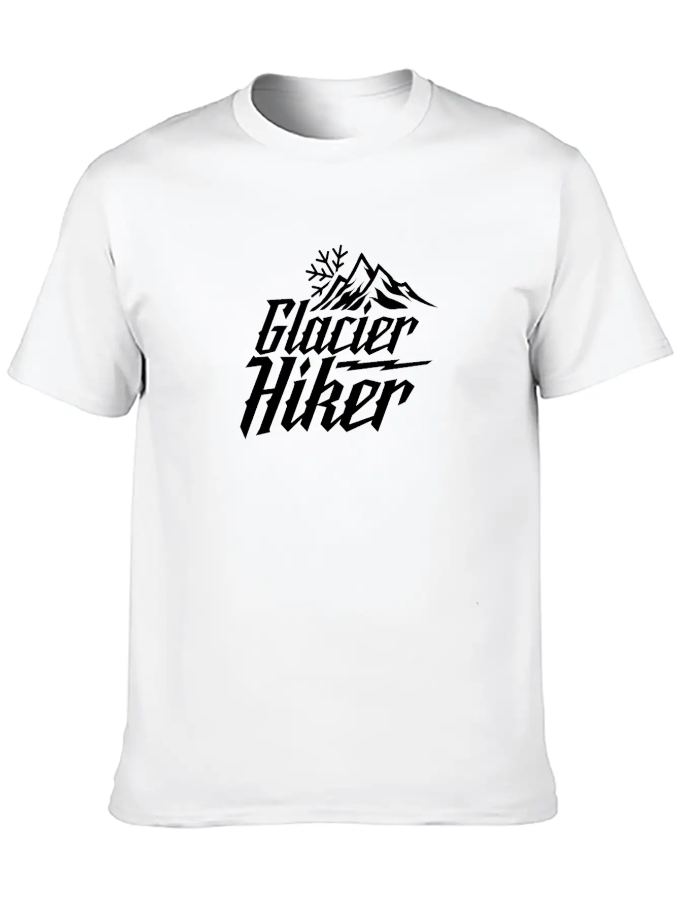 Glacier Hiking Hike Team Glaciers Glacier Hiker Unisex Short Sleeve Soft Cotton T-Shirt – Casual Everyday Wear