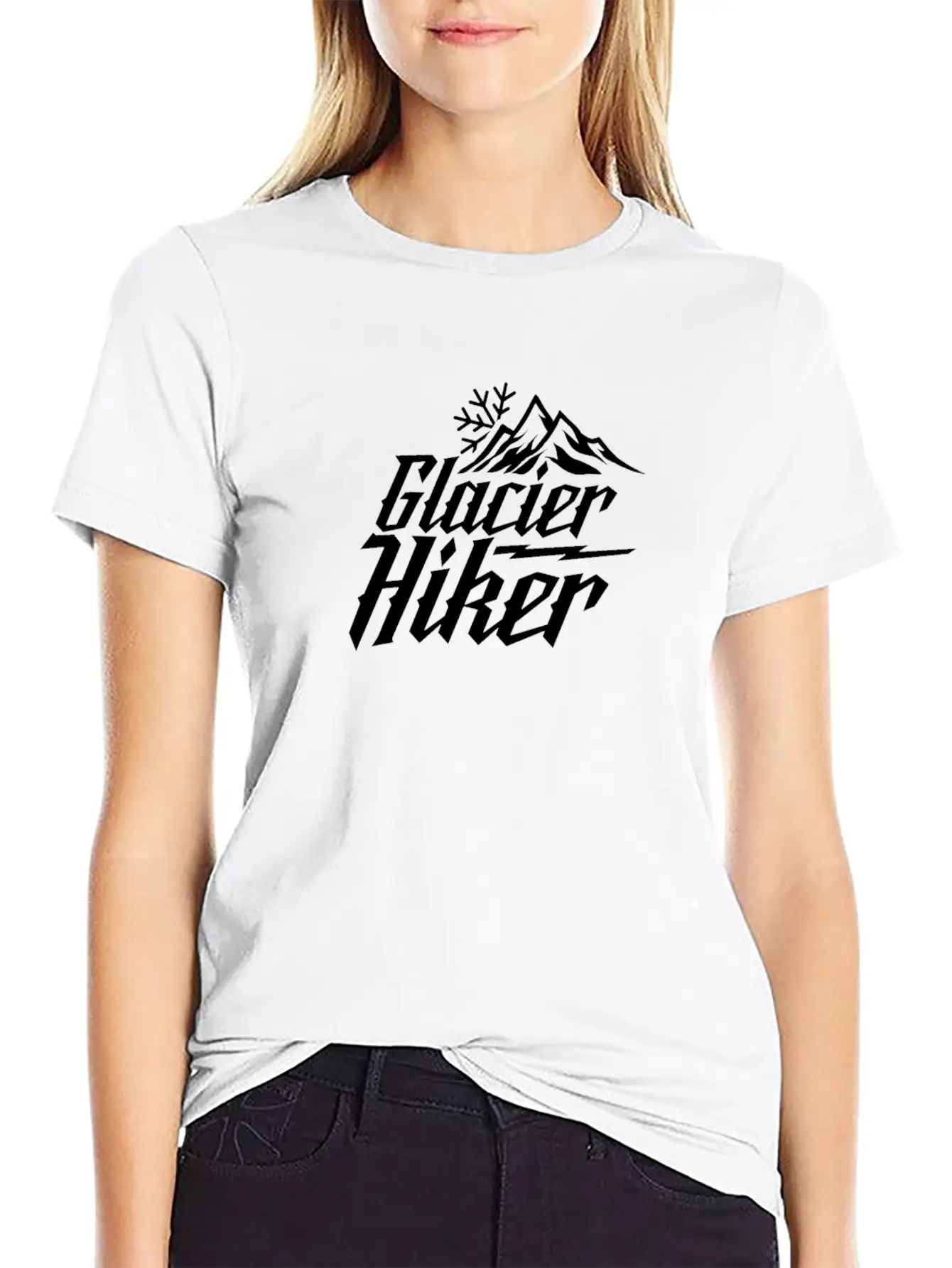 Glacier Hiking Hike Team Glaciers Glacier Hiker Unisex Short Sleeve Soft Cotton T-Shirt – Casual Everyday Wear