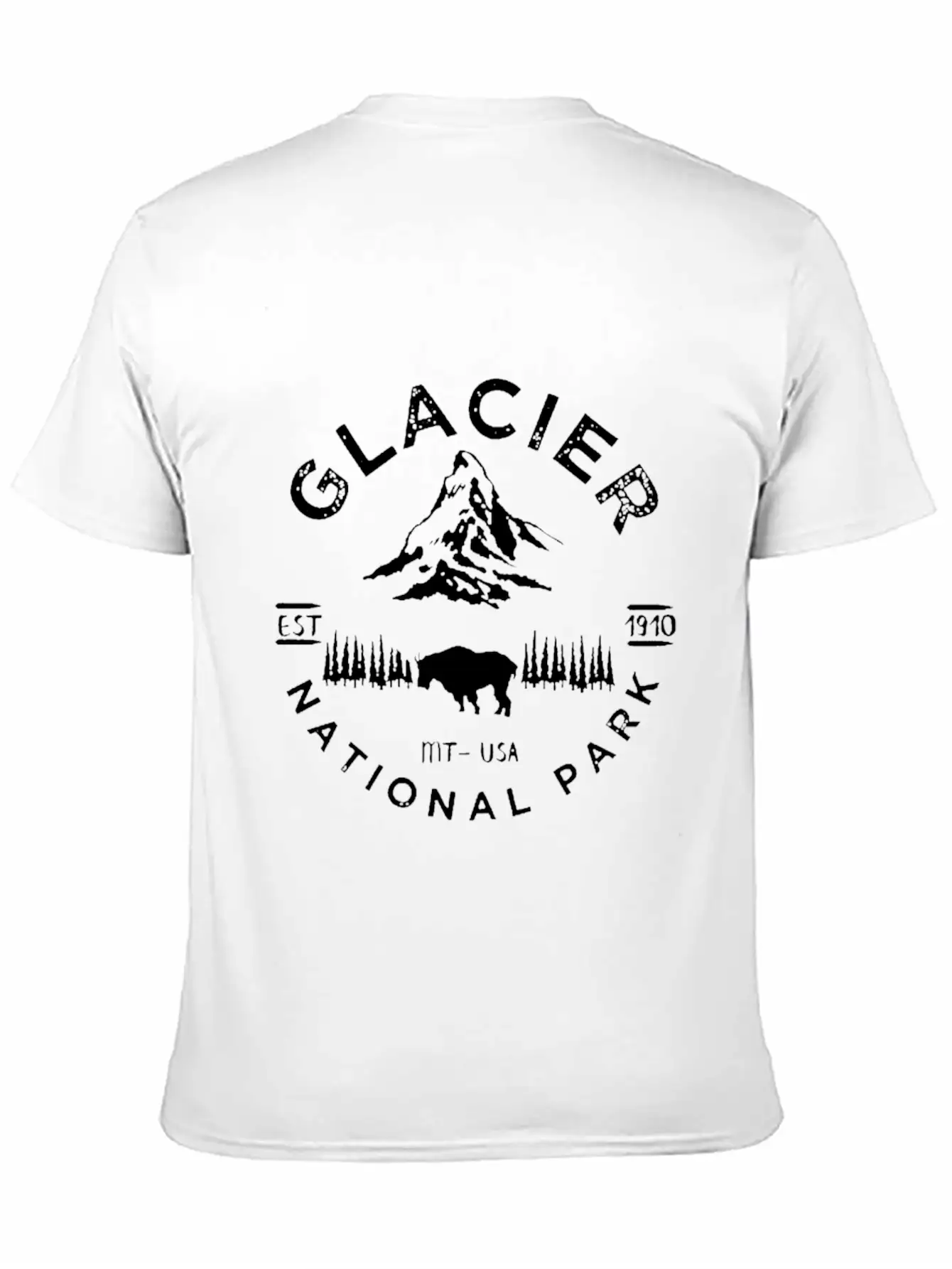 Glacier National Basic Graphic T-Shirt – Daily Comfort In Soft Cotton