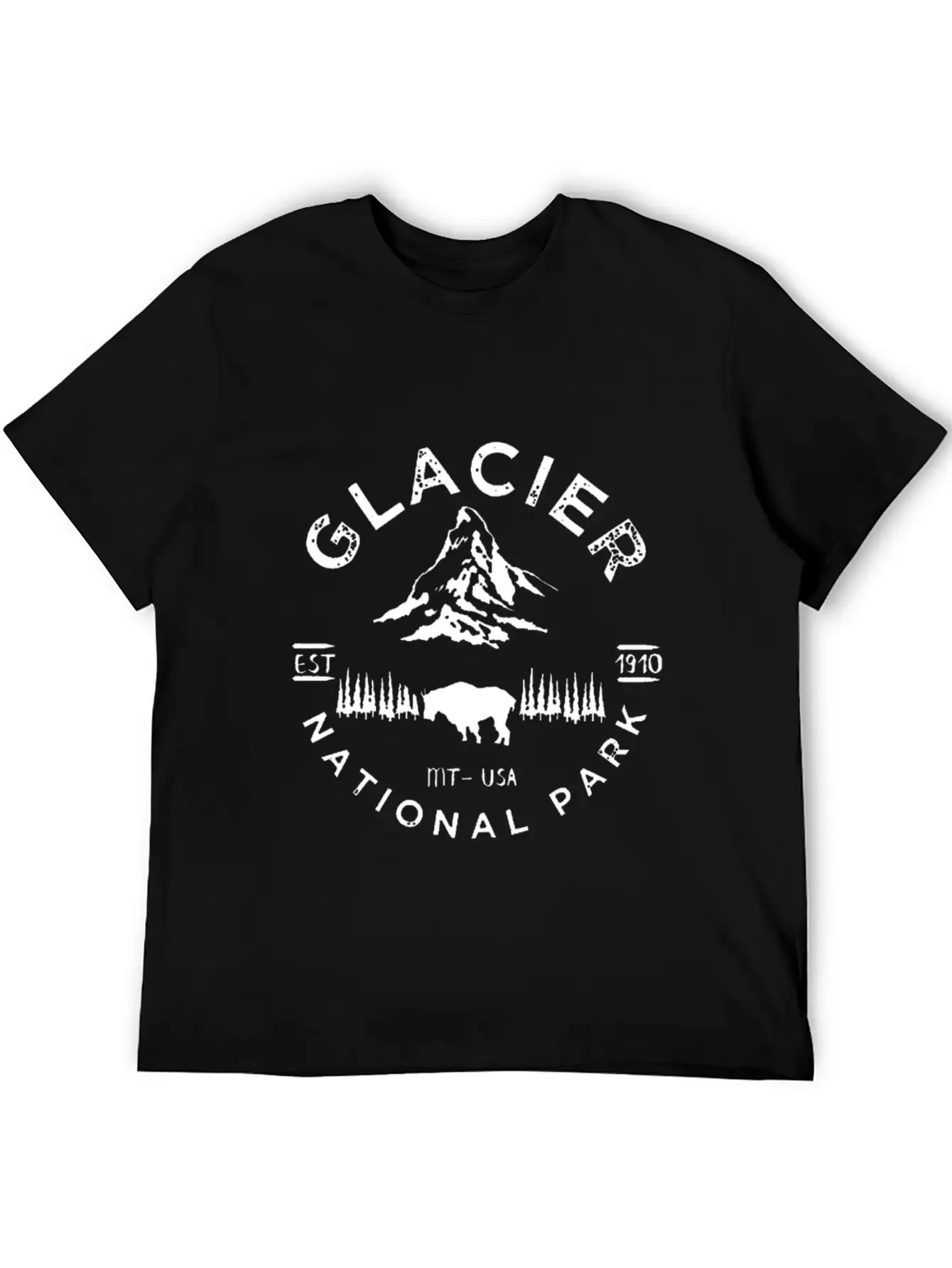 Glacier National Basic Graphic T-Shirt – Daily Comfort In Soft Cotton