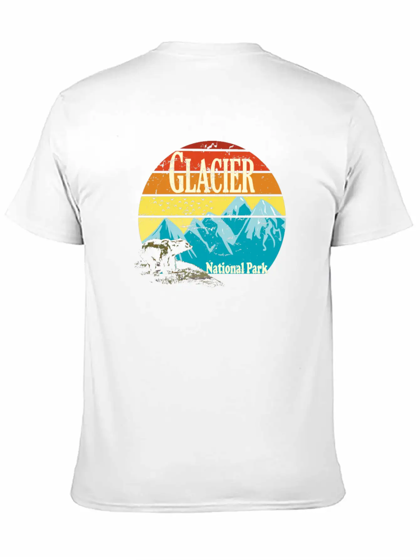 Glacier National Park Montana Mountains Landscape Basic Graphic T-Shirt – Daily Comfort In Soft Cotton