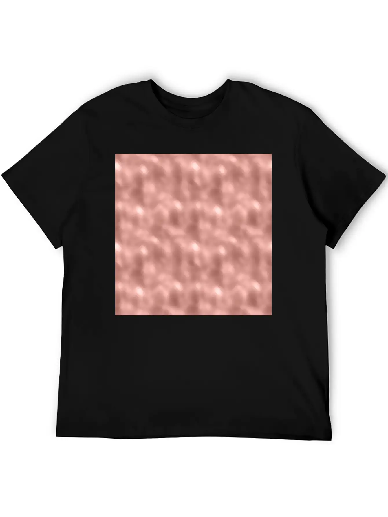 Glam Rose Gold Metallic Texture Stylish Everyday T-Shirt – Unisex Basic Cotton Tee