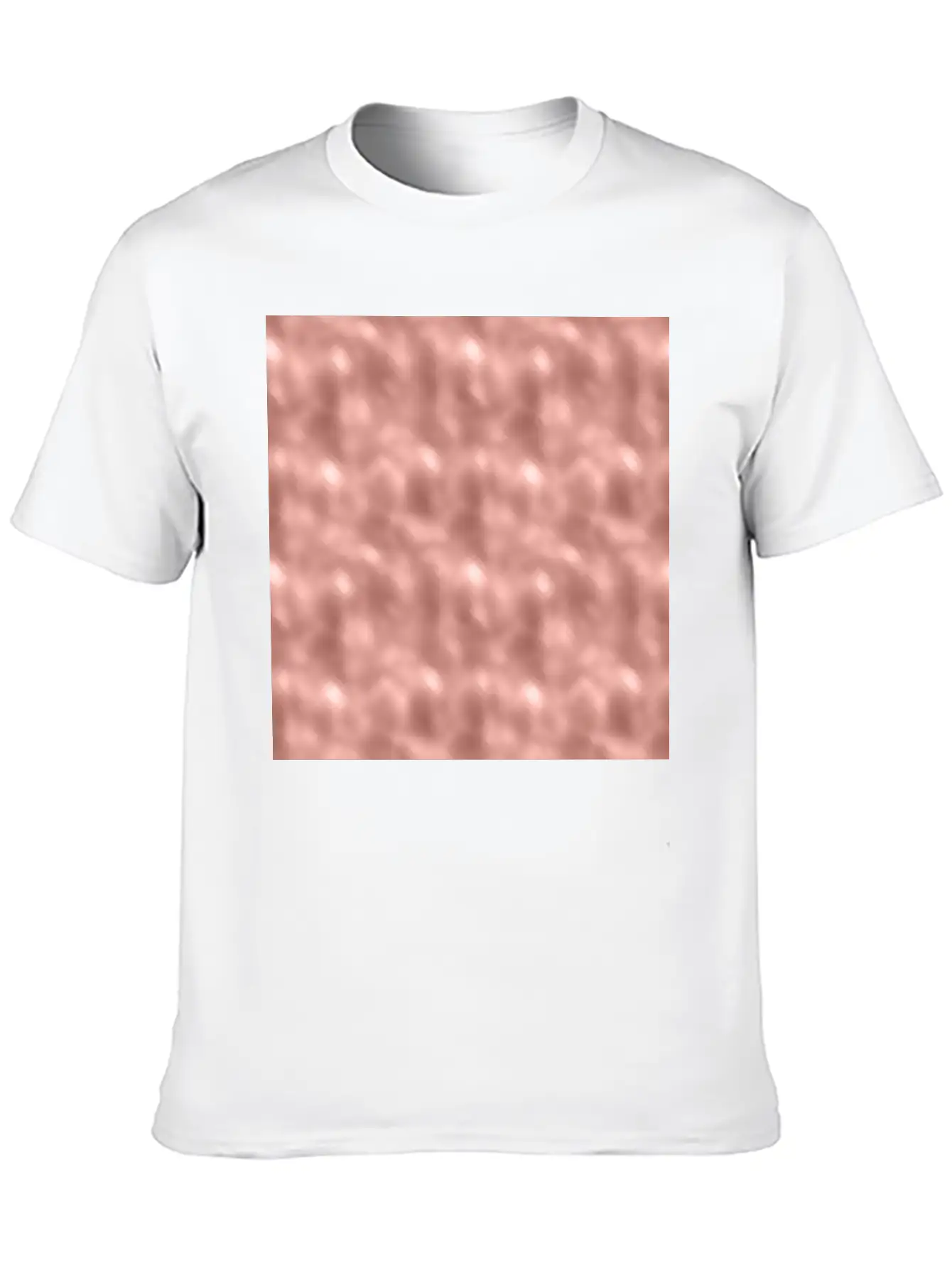Glam Rose Gold Metallic Texture Stylish Everyday T-Shirt – Unisex Basic Cotton Tee