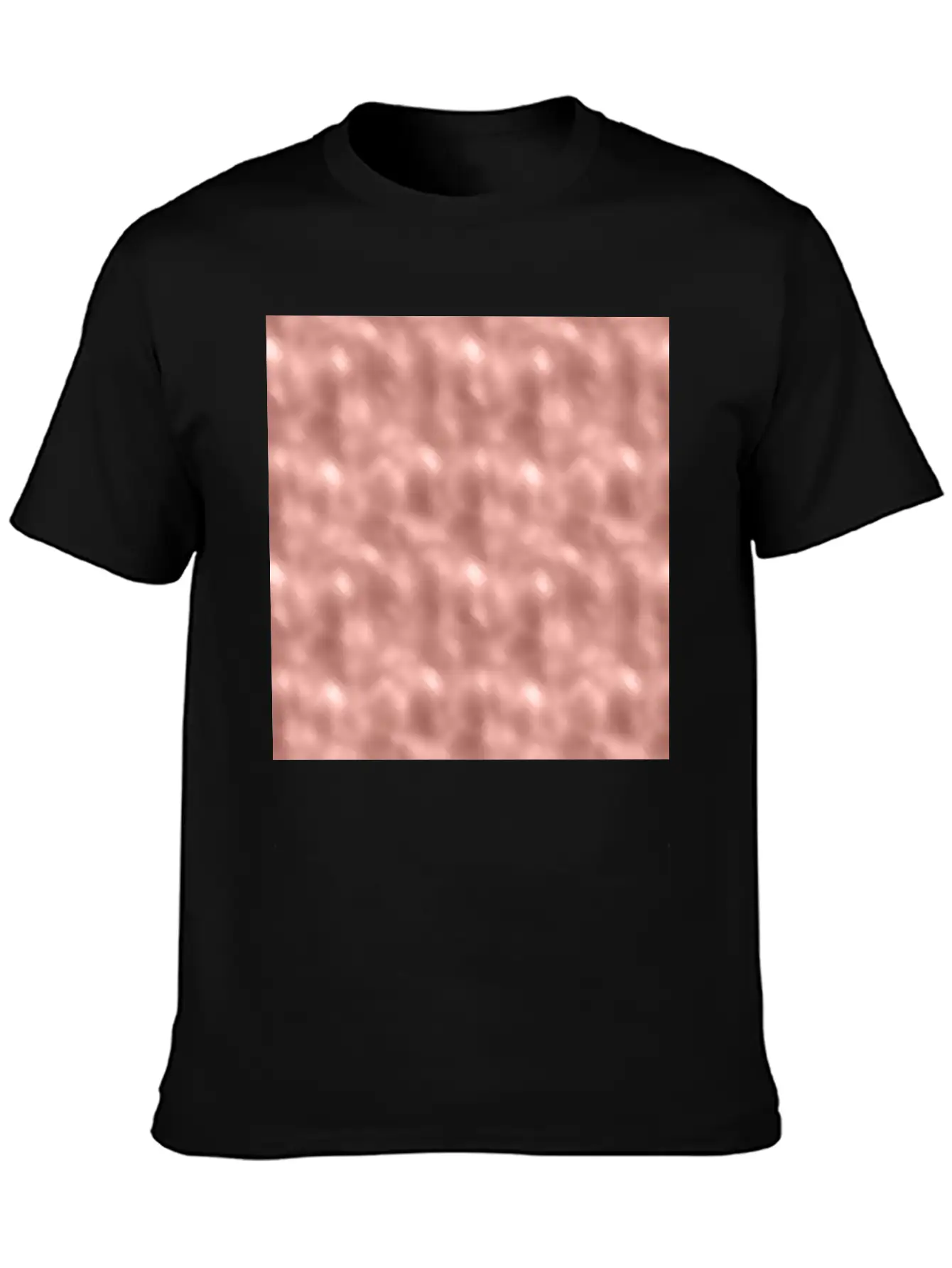 Glam Rose Gold Metallic Texture Stylish Everyday T-Shirt – Unisex Basic Cotton Tee