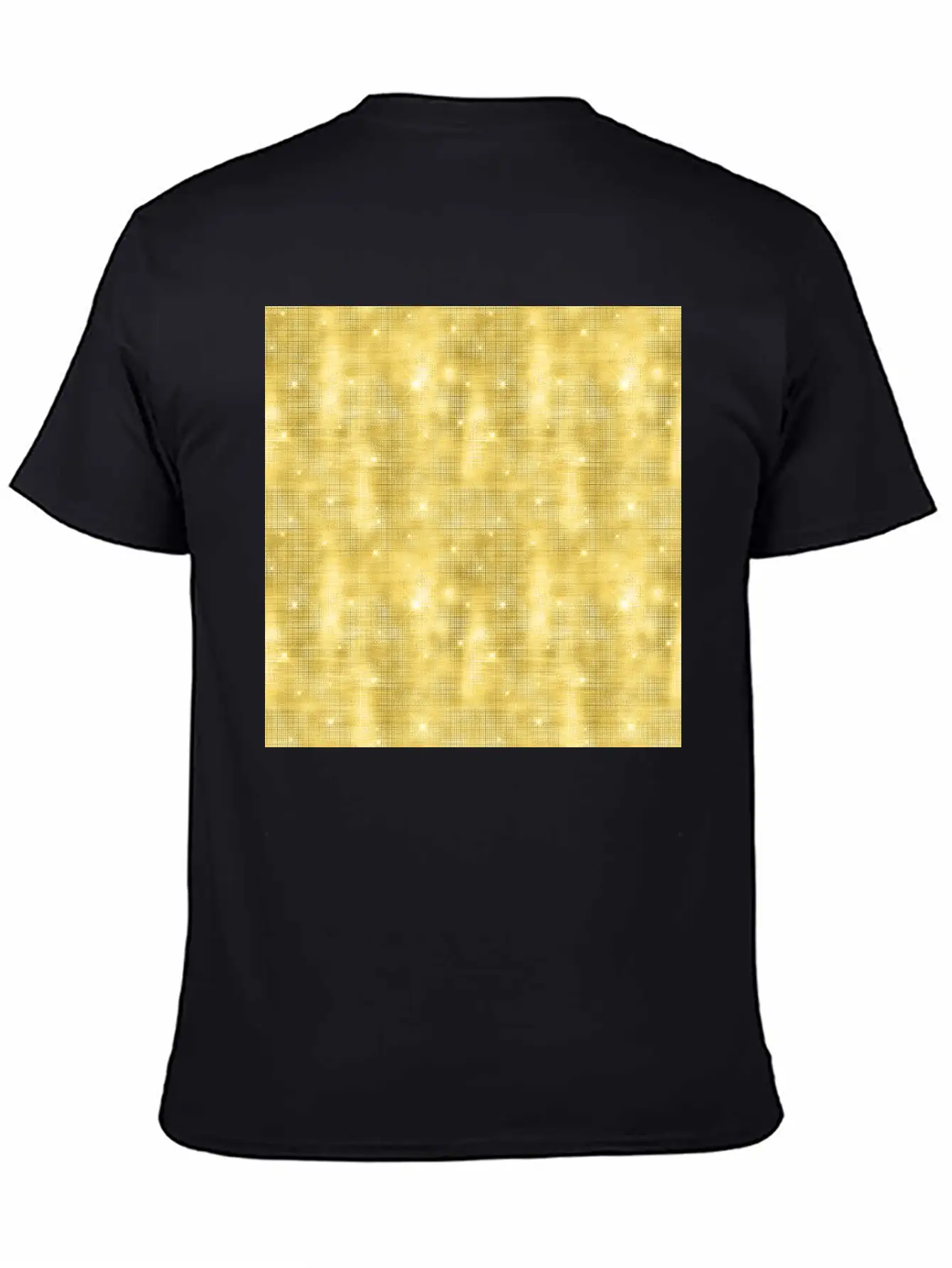 Glam Yellow Diamond Shimmer Glitter Comfortable Minimalist Graphic Tee – Summer Style Essential