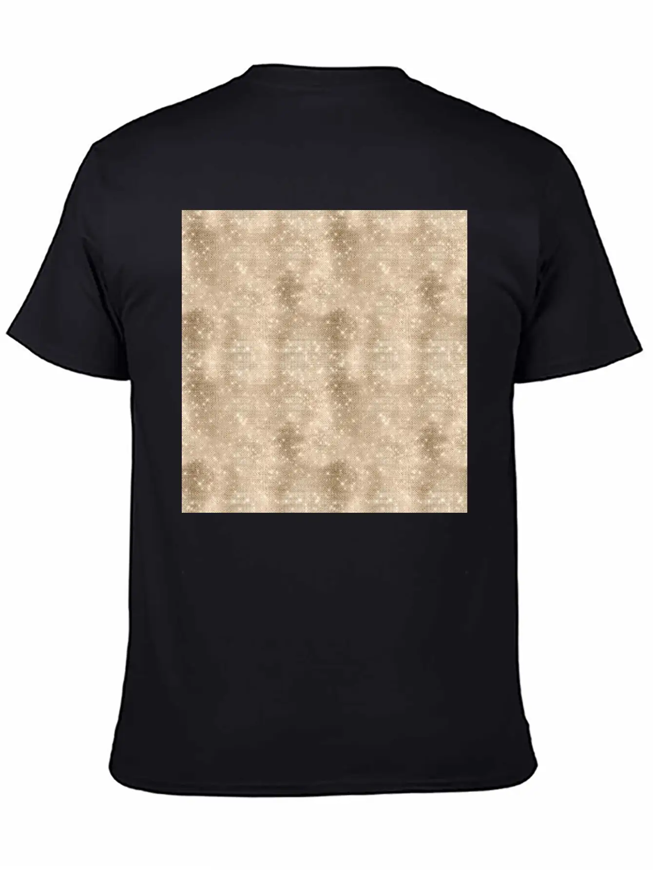 Glamorous Bling Soft Gold Luxury Pattern Basic Graphic T-Shirt – Daily Comfort In Soft Cotton