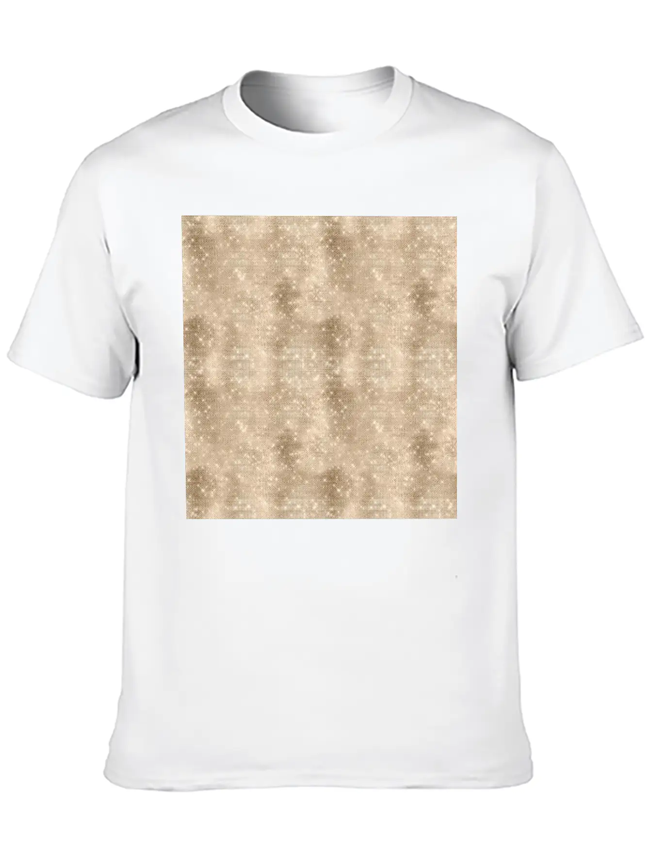 Glamorous Bling Soft Gold Luxury Pattern Basic Graphic T-Shirt – Daily Comfort In Soft Cotton