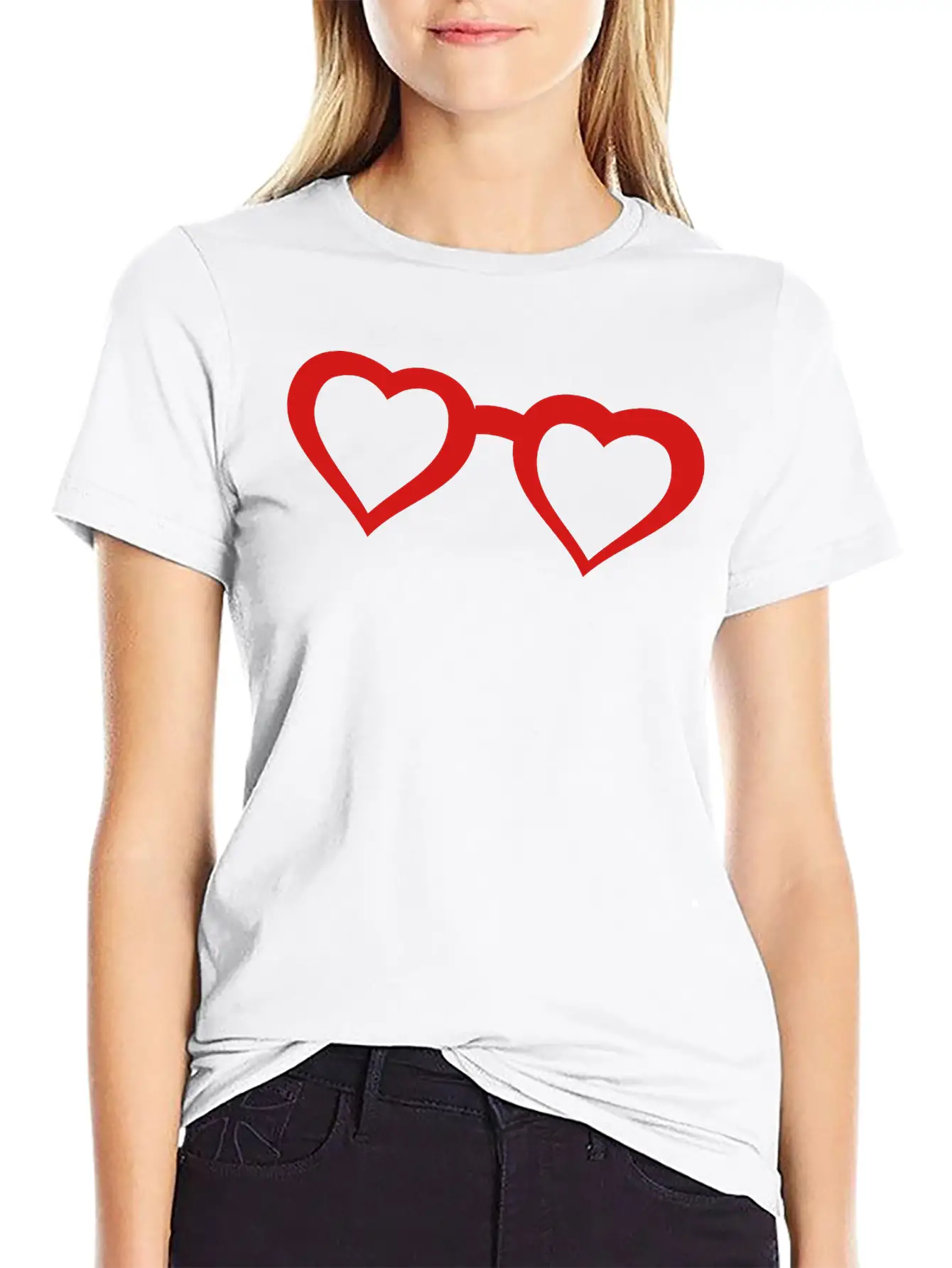 Glasses Comfortable Minimalist Graphic Tee – Summer Style Essential
