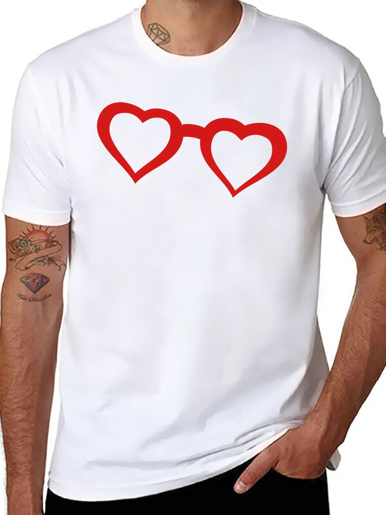 Glasses Comfortable Minimalist Graphic Tee – Summer Style Essential