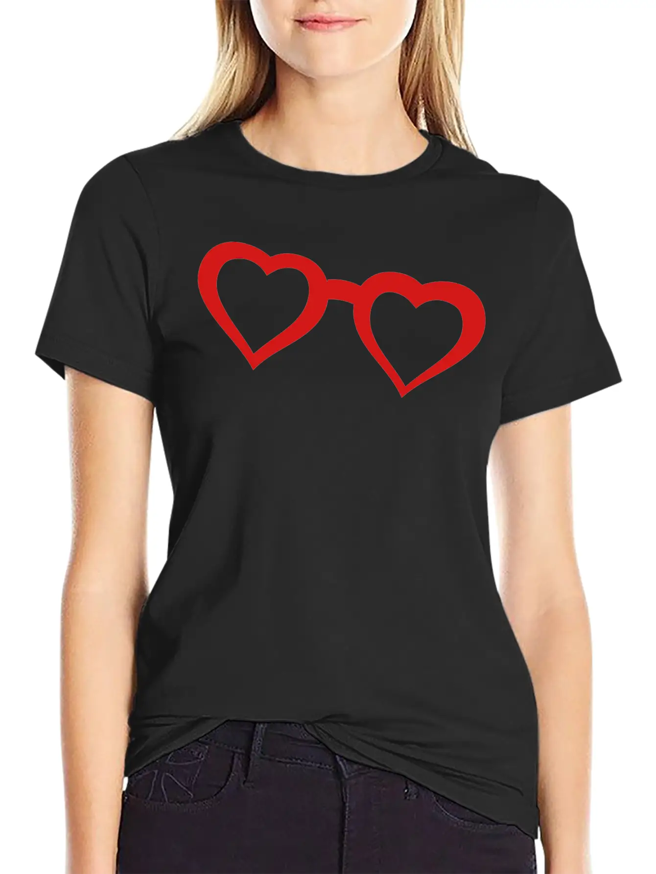 Glasses Comfortable Minimalist Graphic Tee – Summer Style Essential