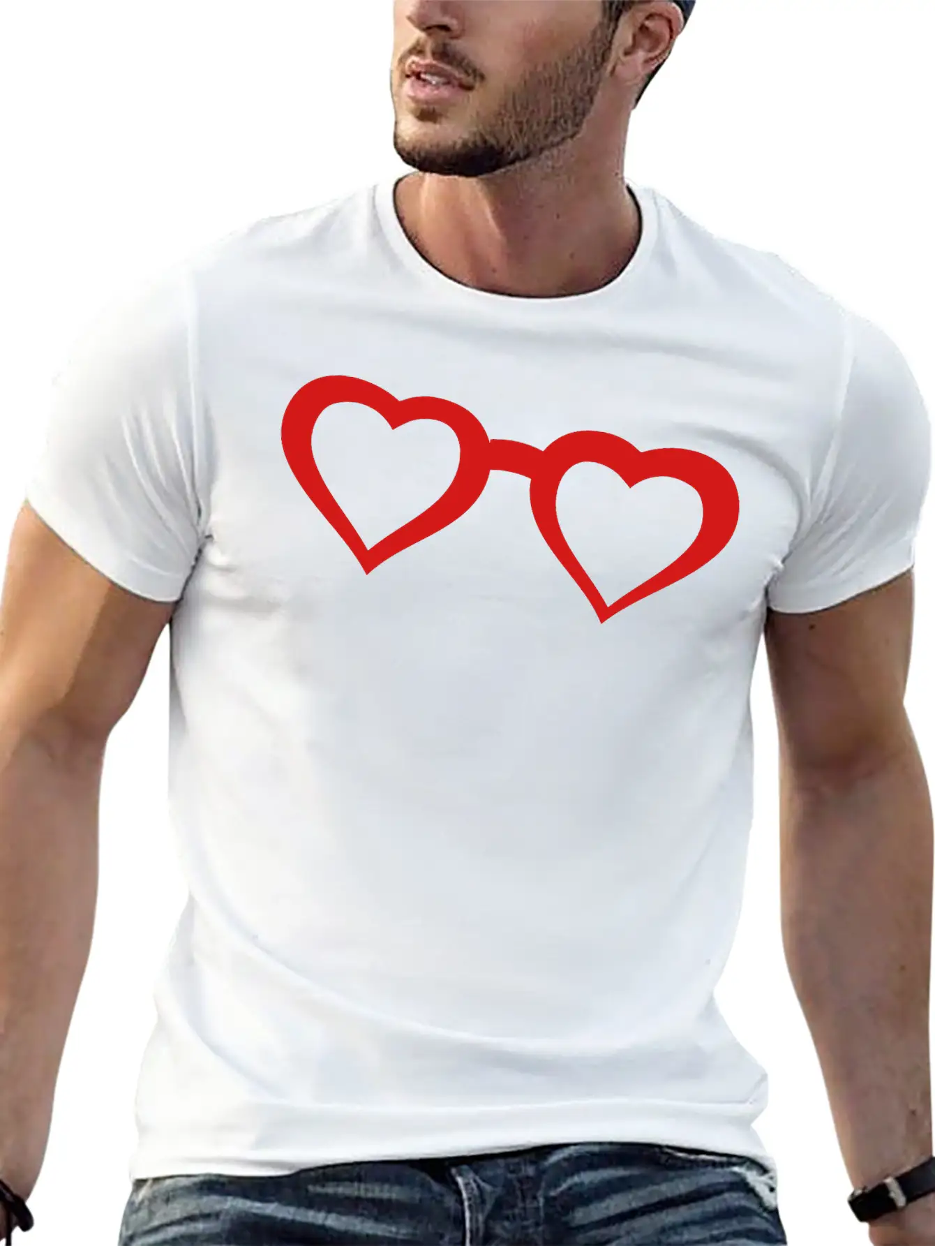 Glasses Comfortable Minimalist Graphic Tee – Summer Style Essential