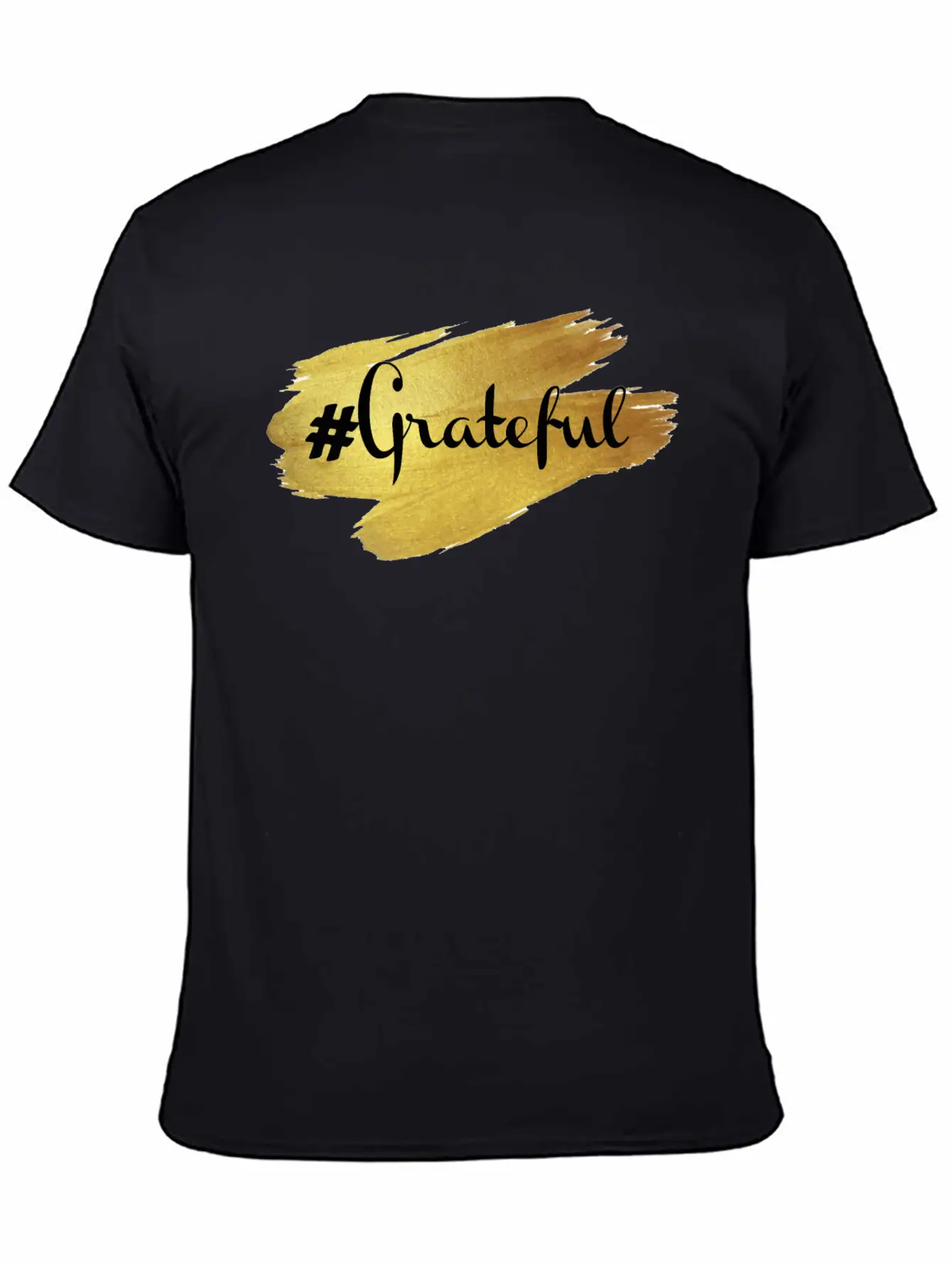 Glow In Gold Grateful Stylish Everyday T-Shirt – Unisex Basic Cotton Tee