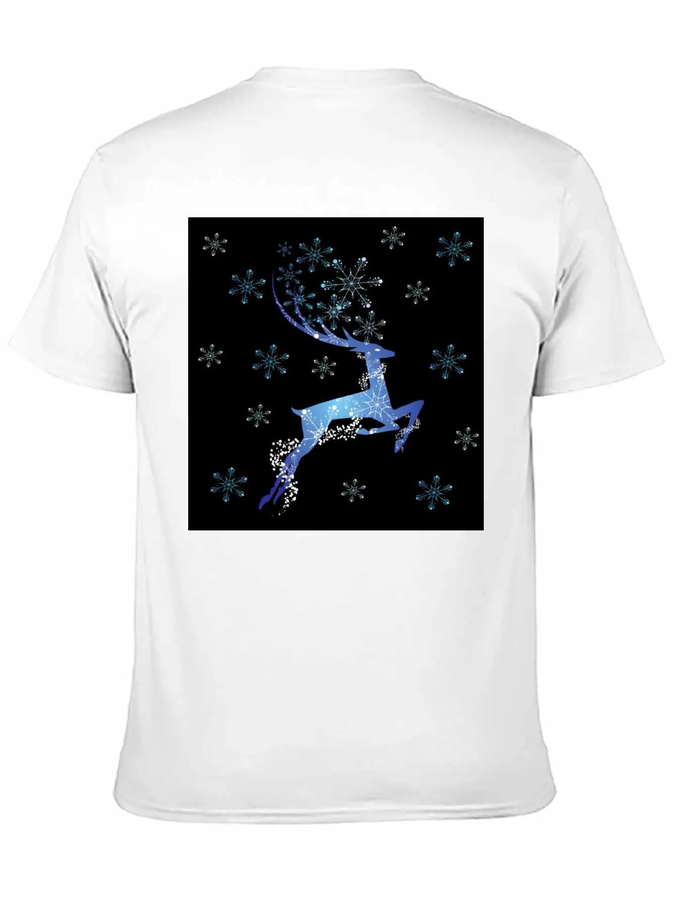 Glowing Reindeer Relaxed Everyday Tee – Lightweight And Durable Cotton