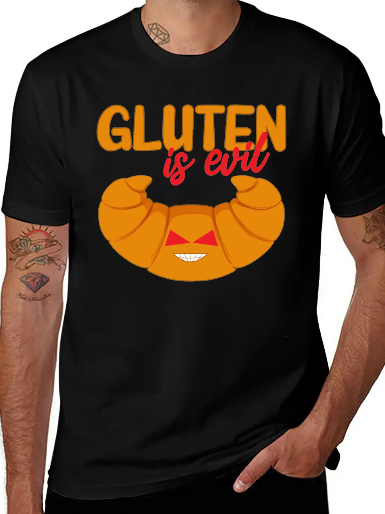 Gluten Allergy, Gluten Free Comfortable Minimalist Graphic Tee – Summer Style Essential
