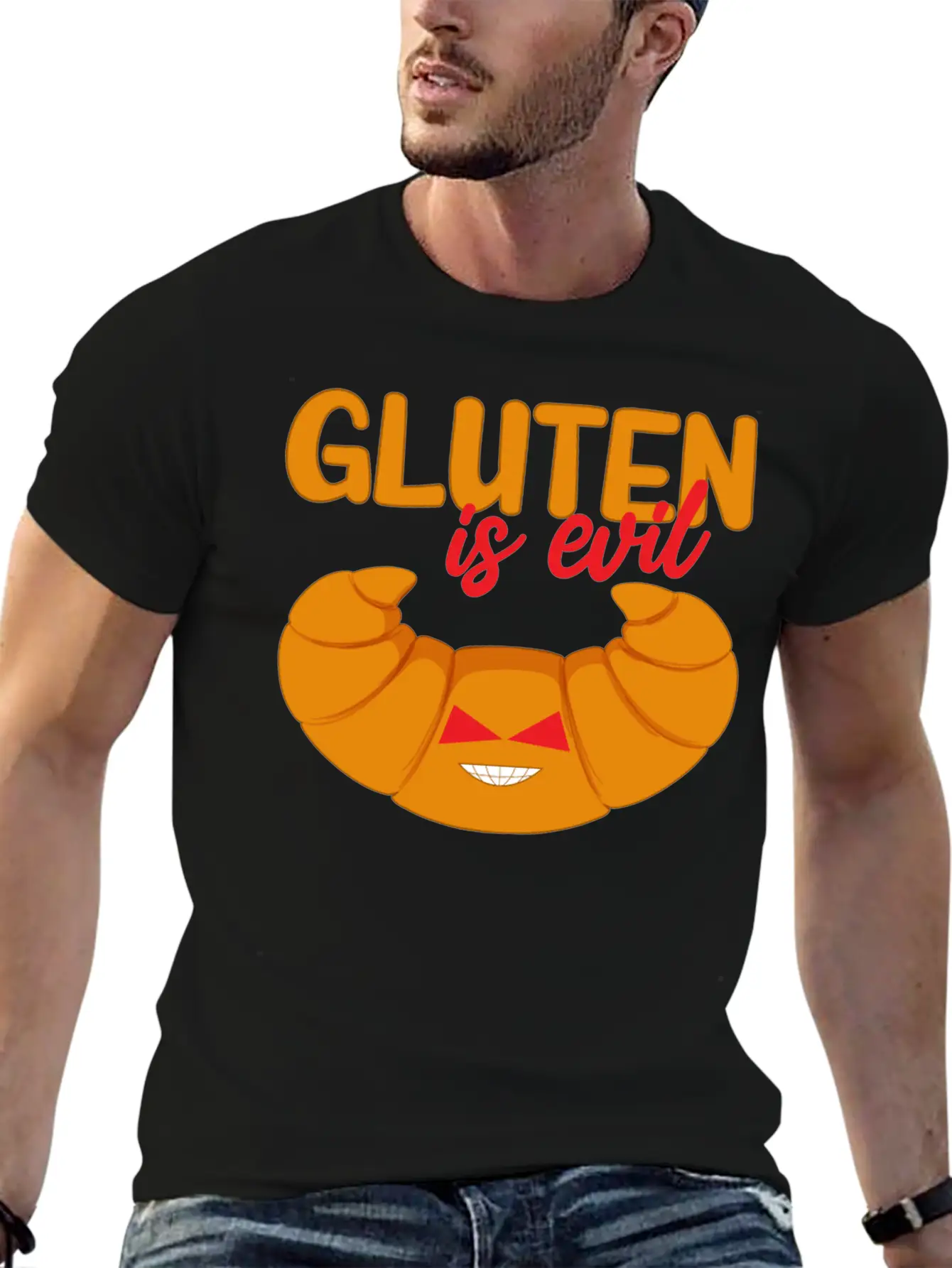 Gluten Allergy, Gluten Free Comfortable Minimalist Graphic Tee – Summer Style Essential