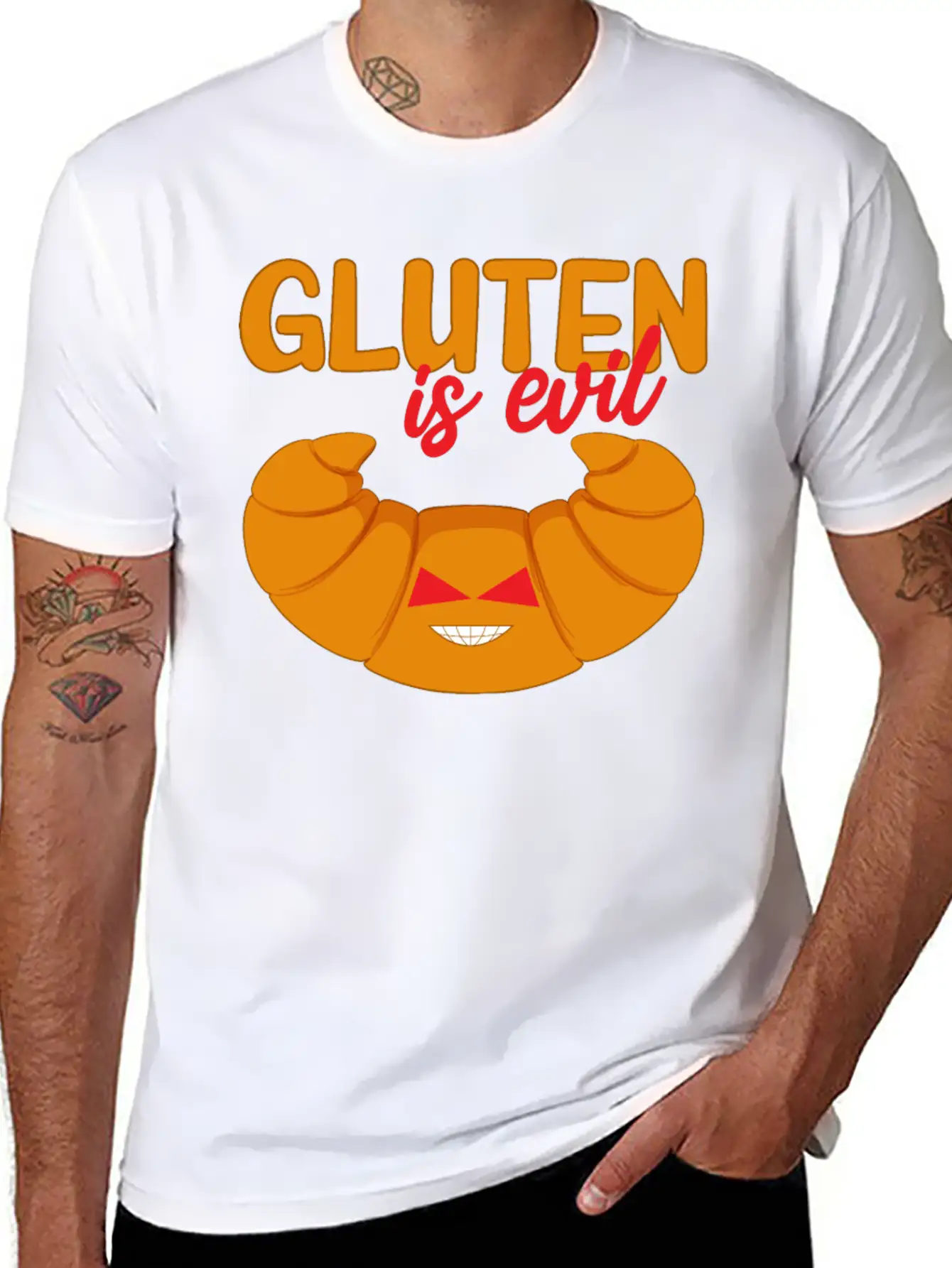 Gluten Allergy, Gluten Free Comfortable Minimalist Graphic Tee – Summer Style Essential