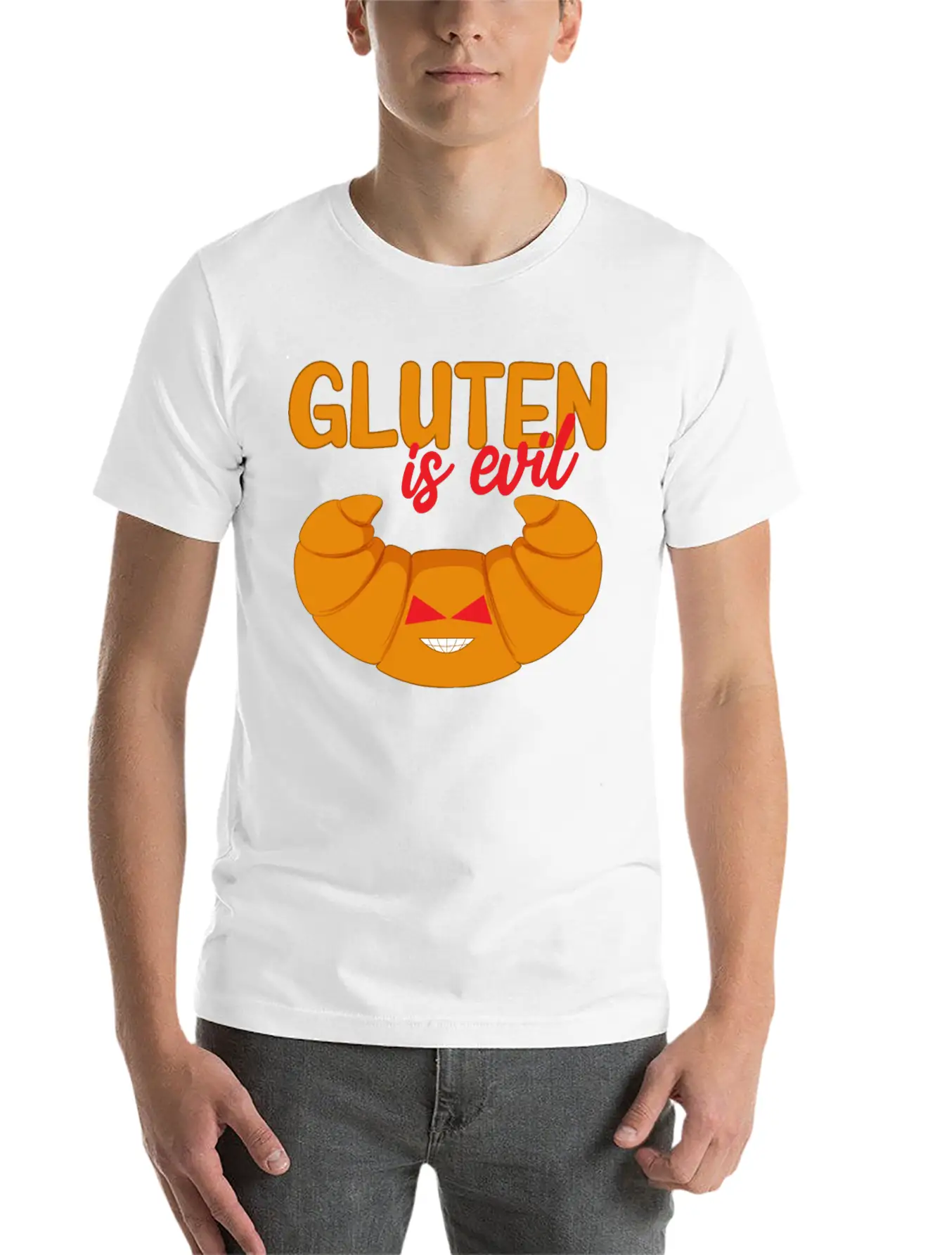 Gluten Allergy, Gluten Free Comfortable Minimalist Graphic Tee – Summer Style Essential