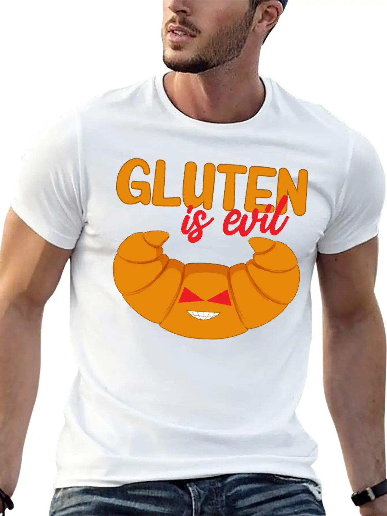 Gluten Allergy, Gluten Free Comfortable Minimalist Graphic Tee – Summer Style Essential
