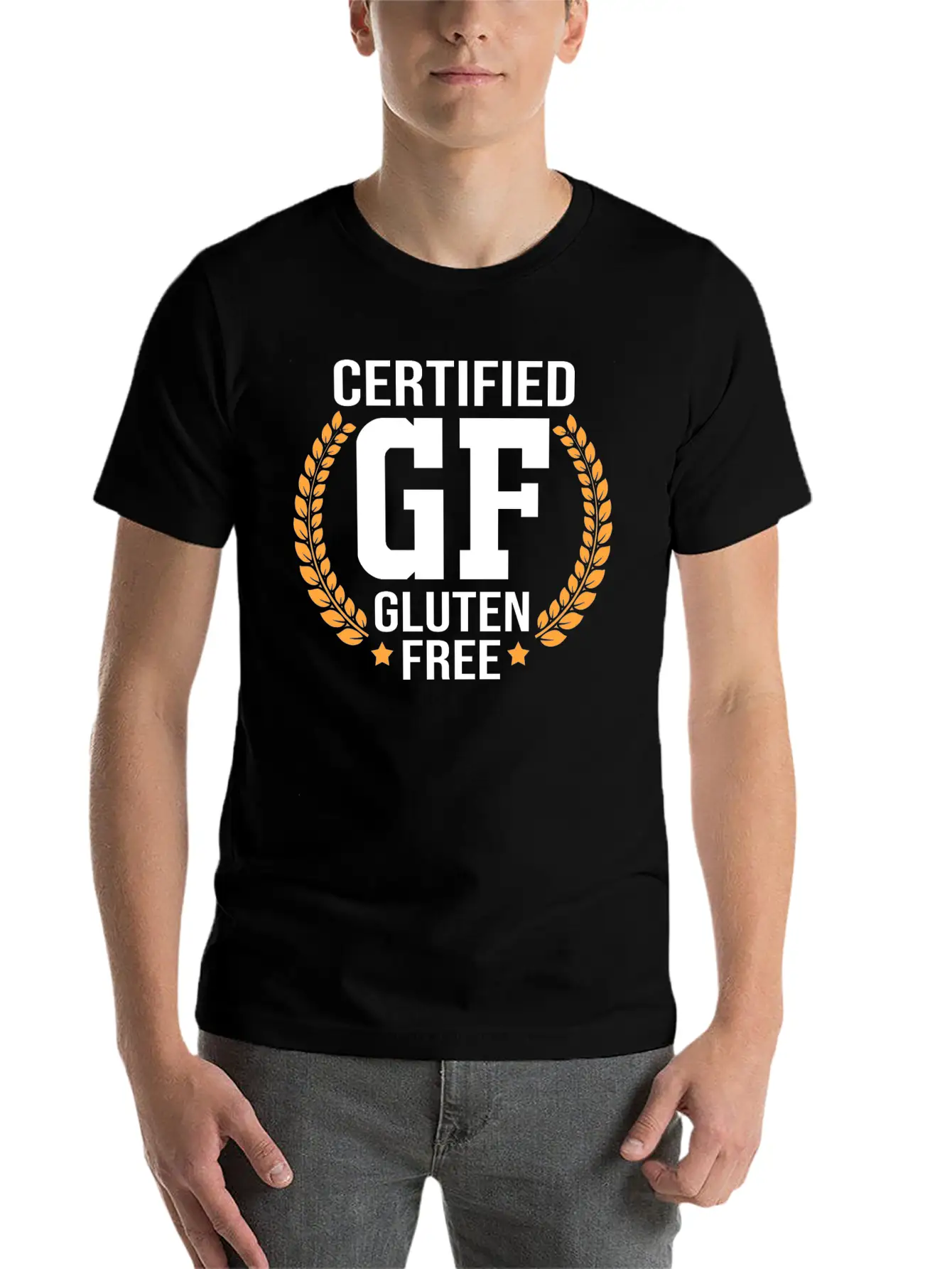 Gluten Free Lifestyle Certified GF Gluten Free Comfortable Minimalist Graphic Tee – Summer Style Essential