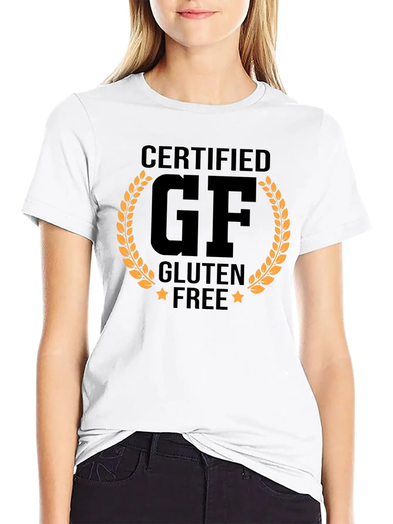 Gluten Free Lifestyle Certified GF Gluten Free Comfortable Minimalist Graphic Tee – Summer Style Essential