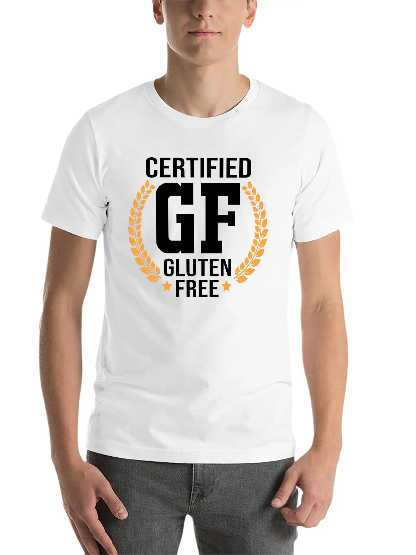 Gluten Free Lifestyle Certified GF Gluten Free Comfortable Minimalist Graphic Tee – Summer Style Essential