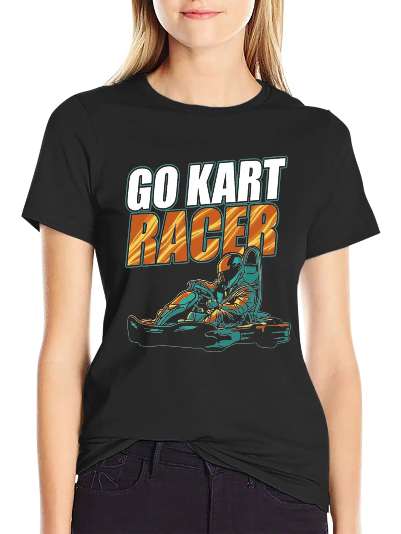Go Kart Racing Finish Karting Go-Cart Racer DA1 Timeless Short Sleeve Tee – Comfy And Minimalist Design