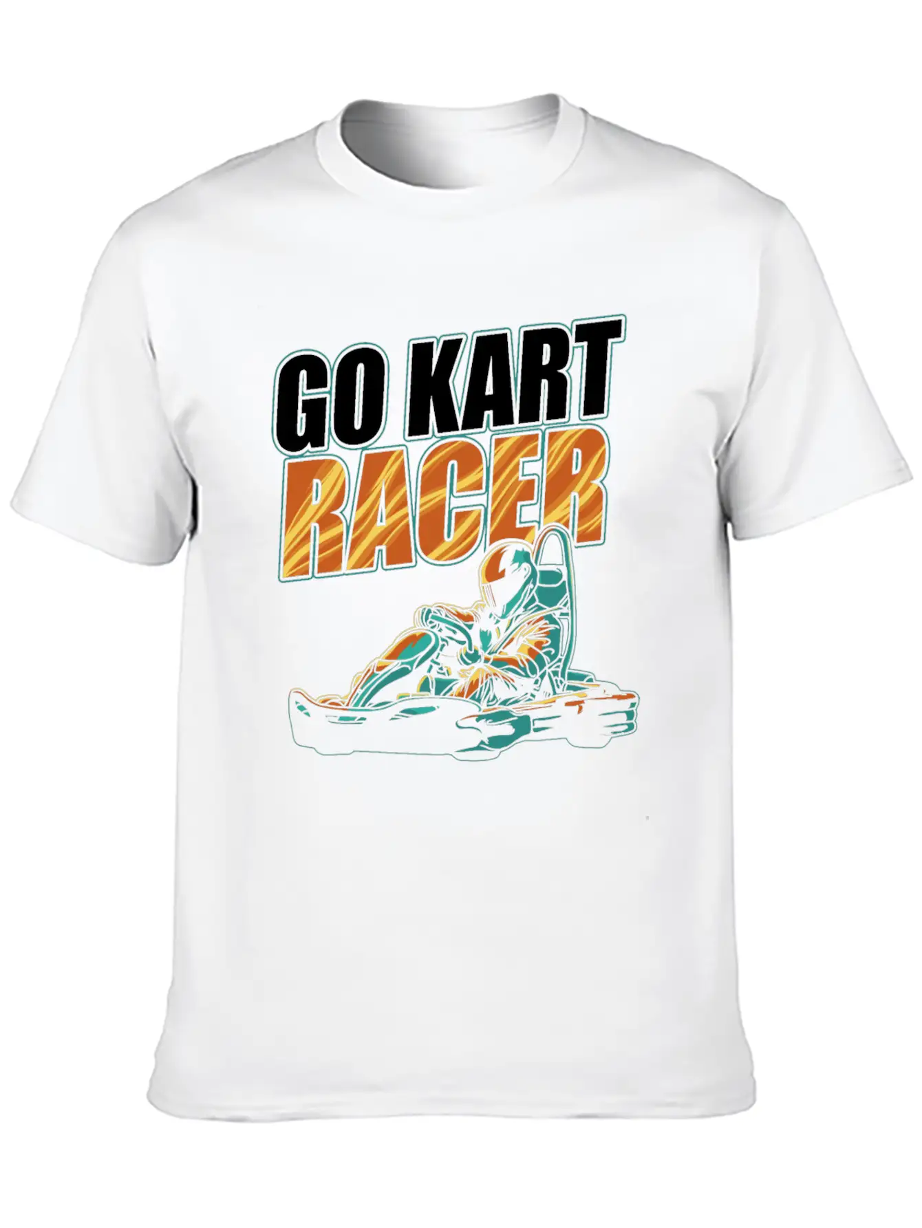 Go Kart Racing Finish Karting Go-Cart Racer DA1 Timeless Short Sleeve Tee – Comfy And Minimalist Design