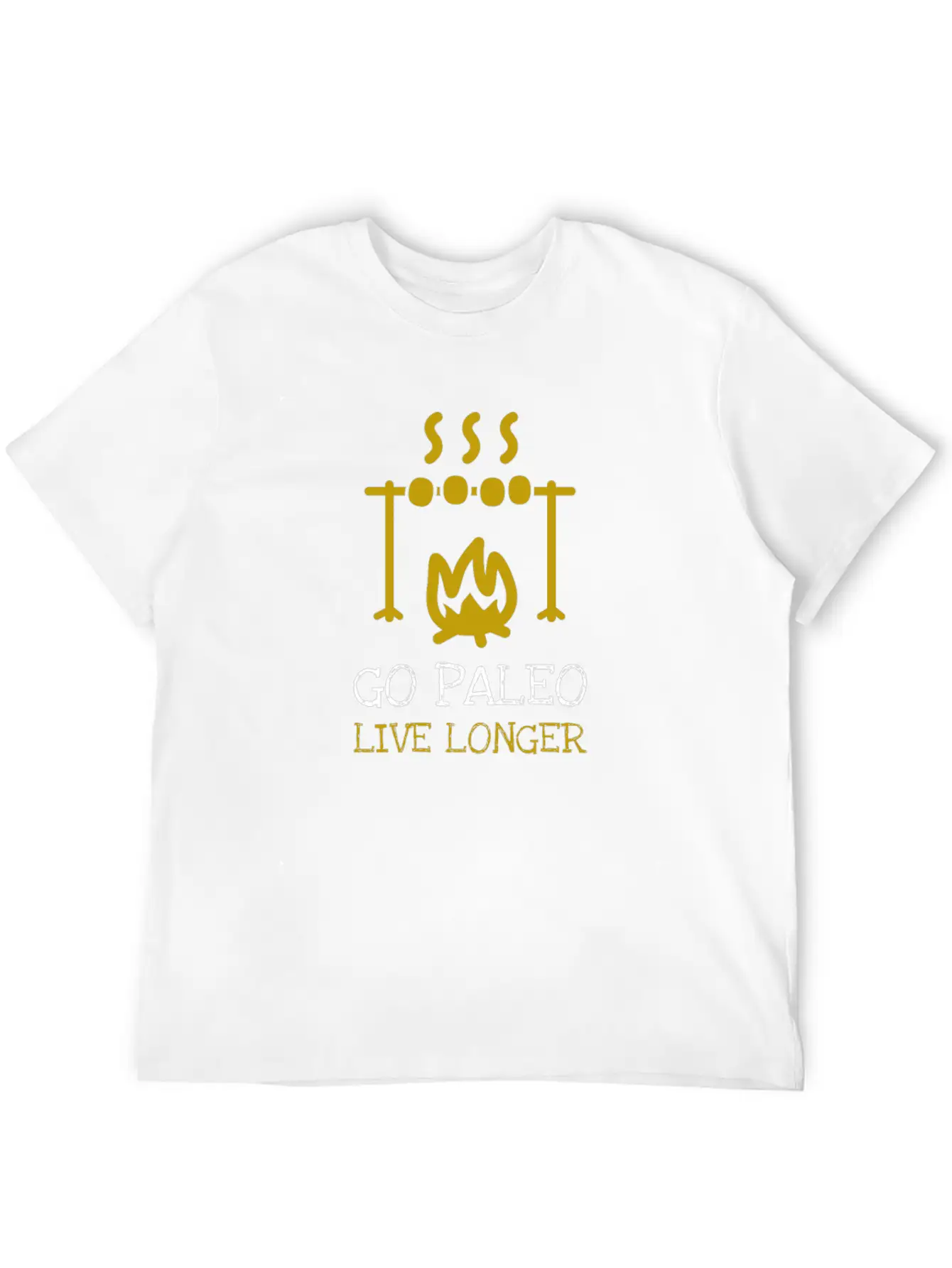 Go Paleo - Live Longer Basic Graphic T-Shirt – Daily Comfort In Soft Cotton