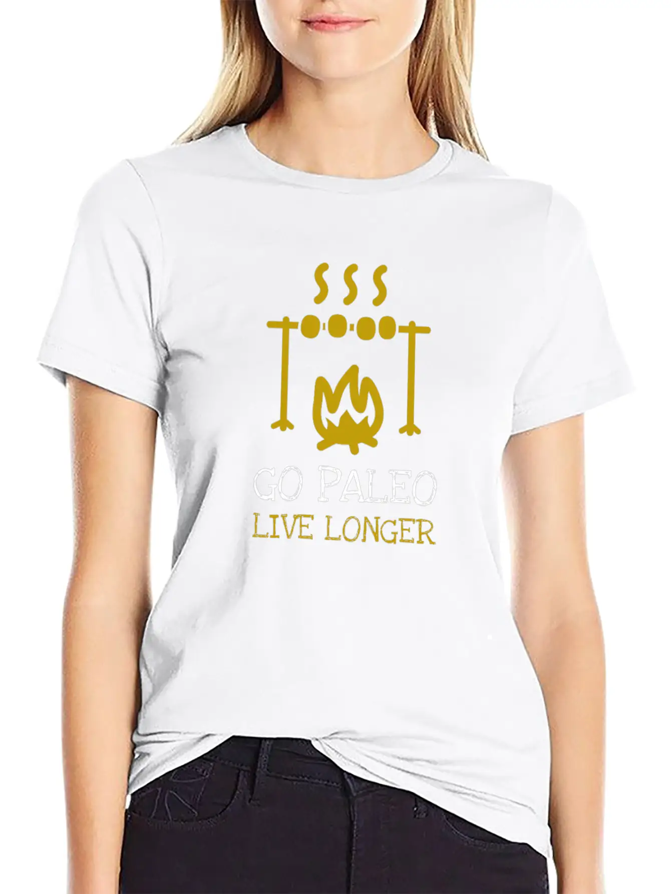 Go Paleo - Live Longer Basic Graphic T-Shirt – Daily Comfort In Soft Cotton