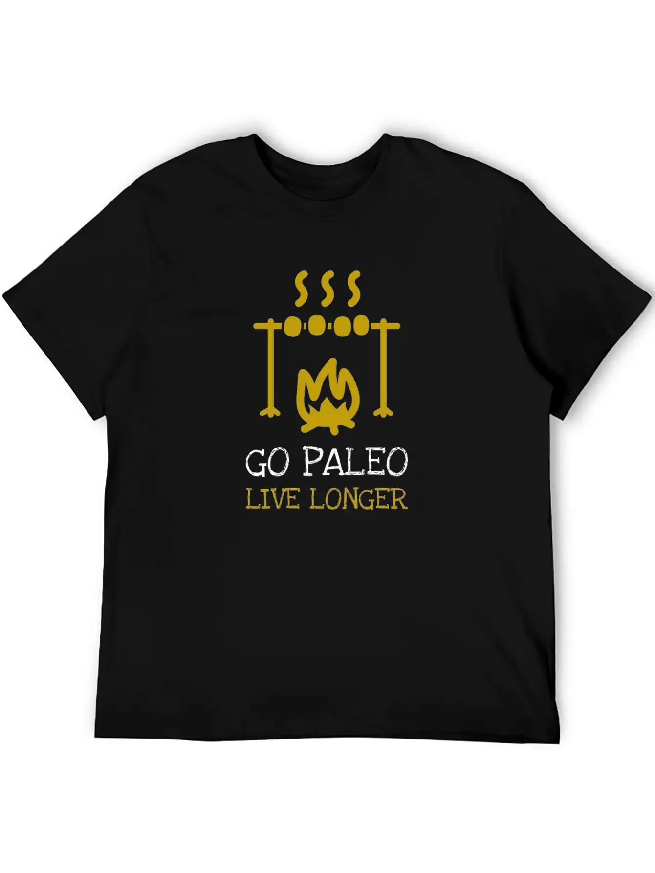 Go Paleo - Live Longer Basic Graphic T-Shirt – Daily Comfort In Soft Cotton