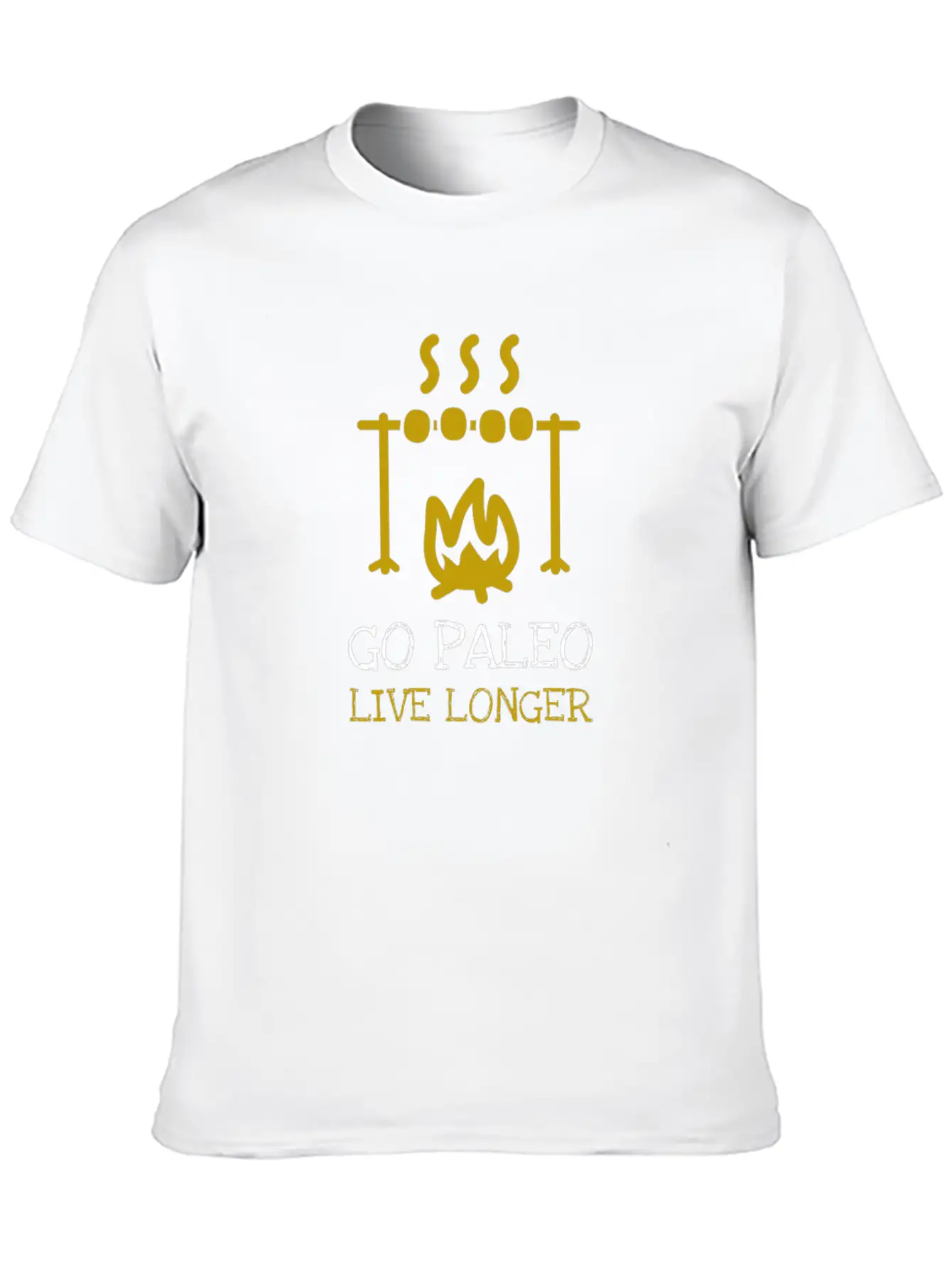 Go Paleo - Live Longer Basic Graphic T-Shirt – Daily Comfort In Soft Cotton